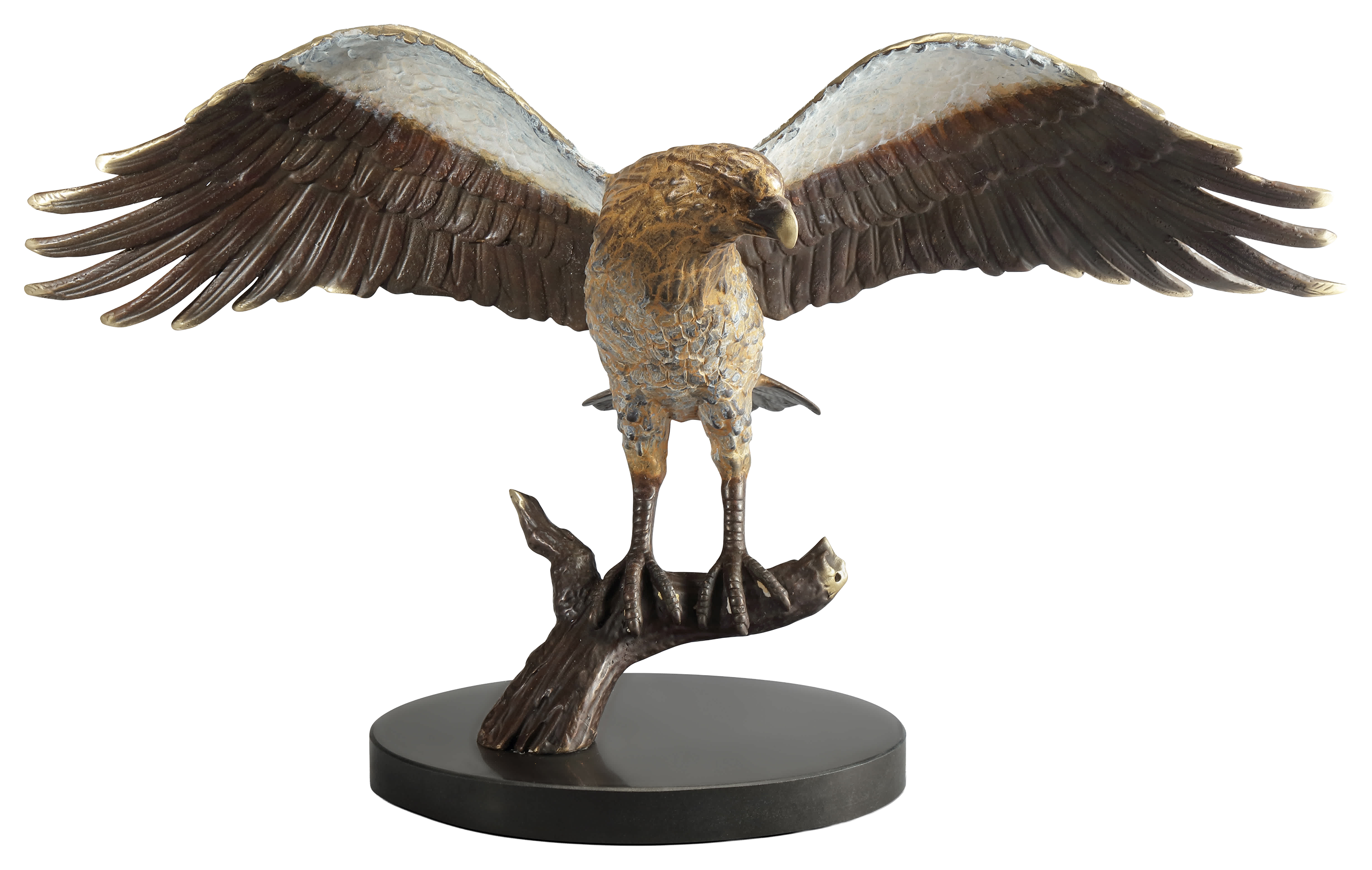 San Pacific International Majestic Eagle On Branch Sculpture