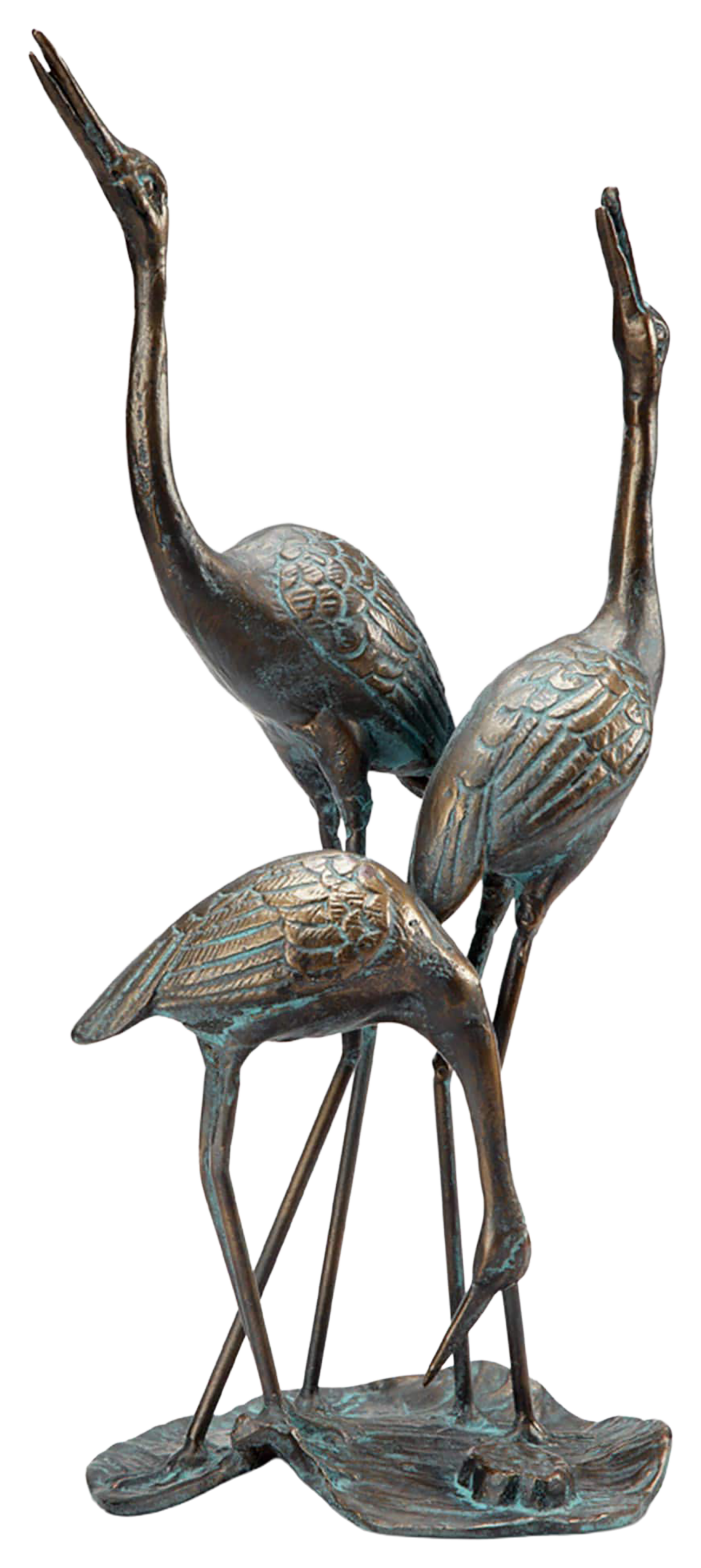 San Pacific International Crane Family Sculpture