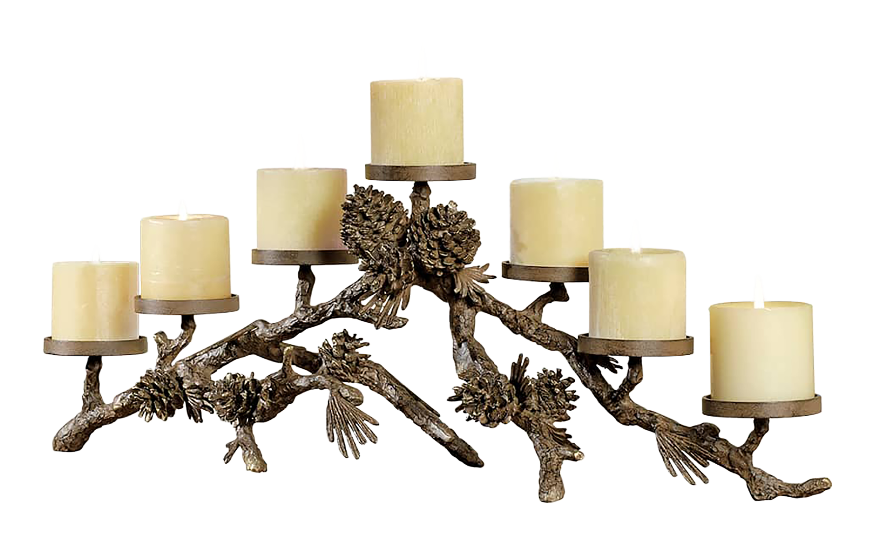SPI San Pacific International Home Pinecone Mantelpiece Candleholder - $327.99 at Cabela's Program