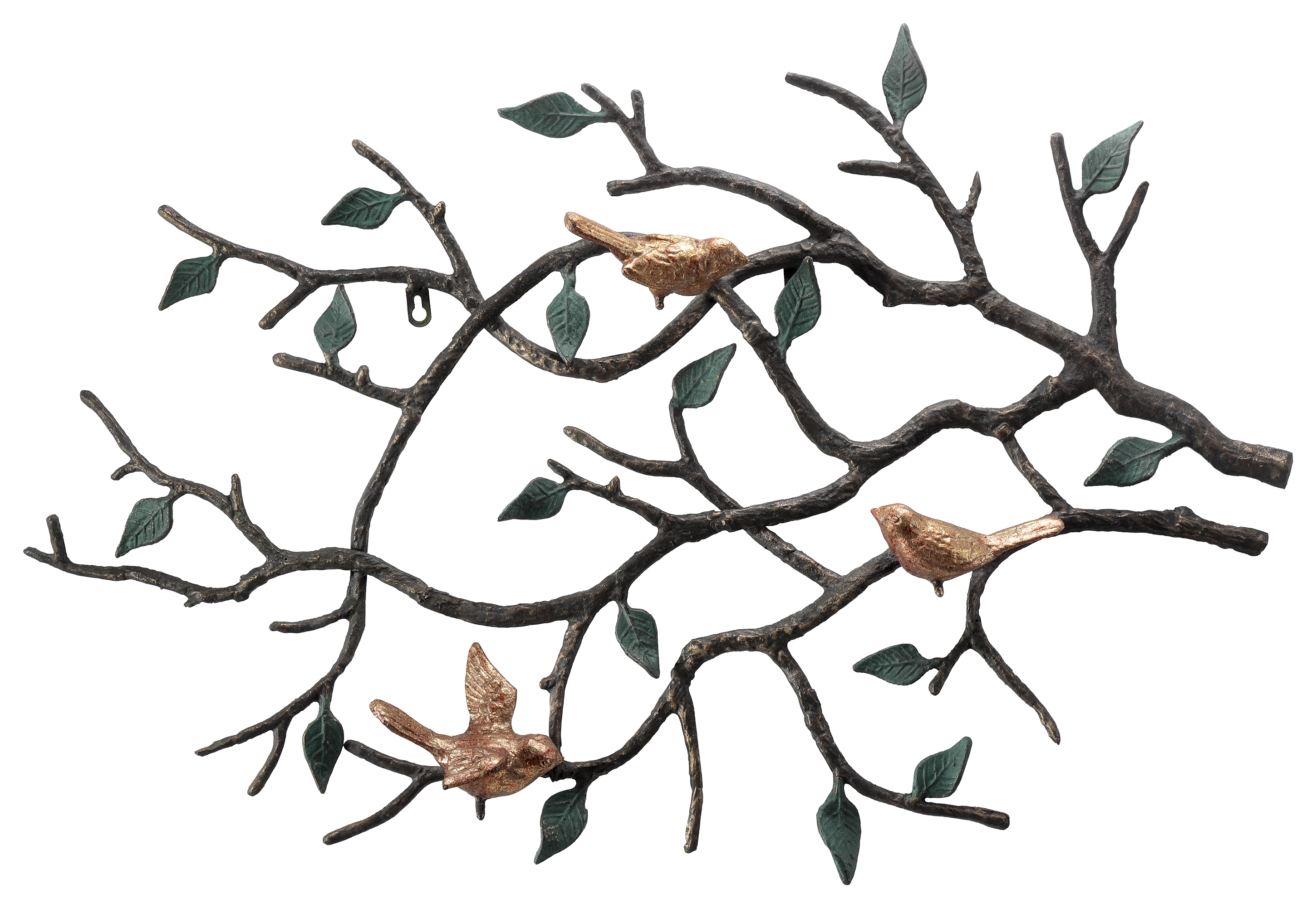 San Pacific International Golden Bird Trio Wall Decor