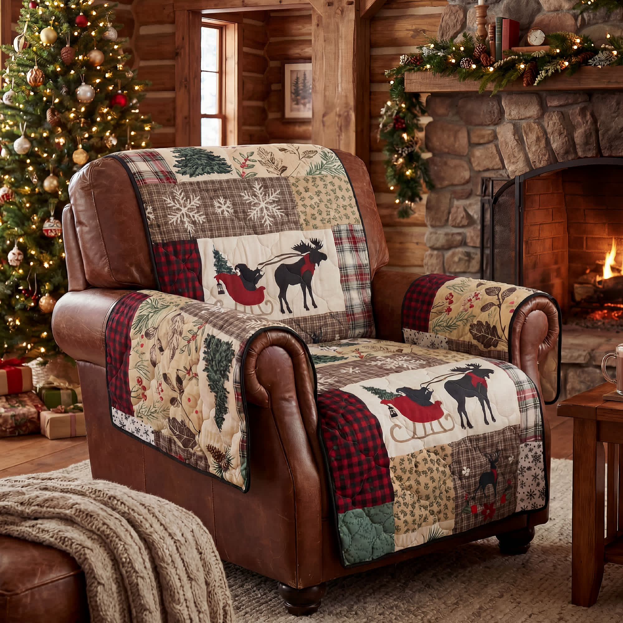 Donna Sharp Your Lifestyle Dashing Holiday Chair Cover