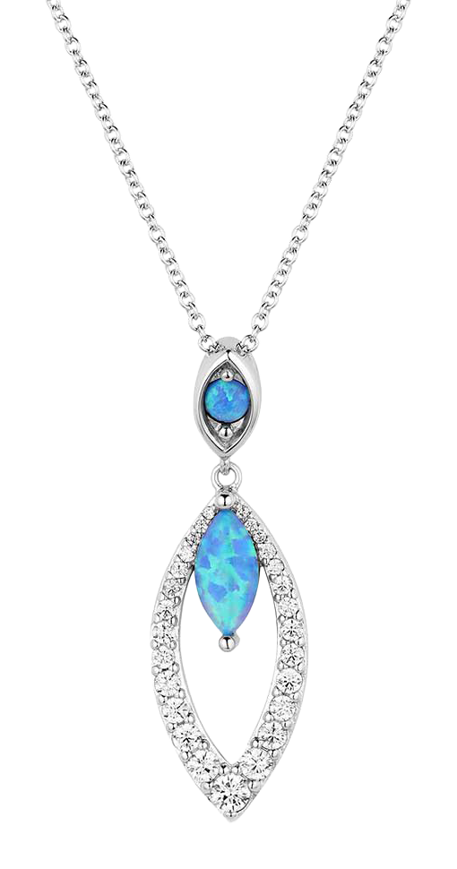 Montana Silversmiths Dancing In The Rain Opal Necklace