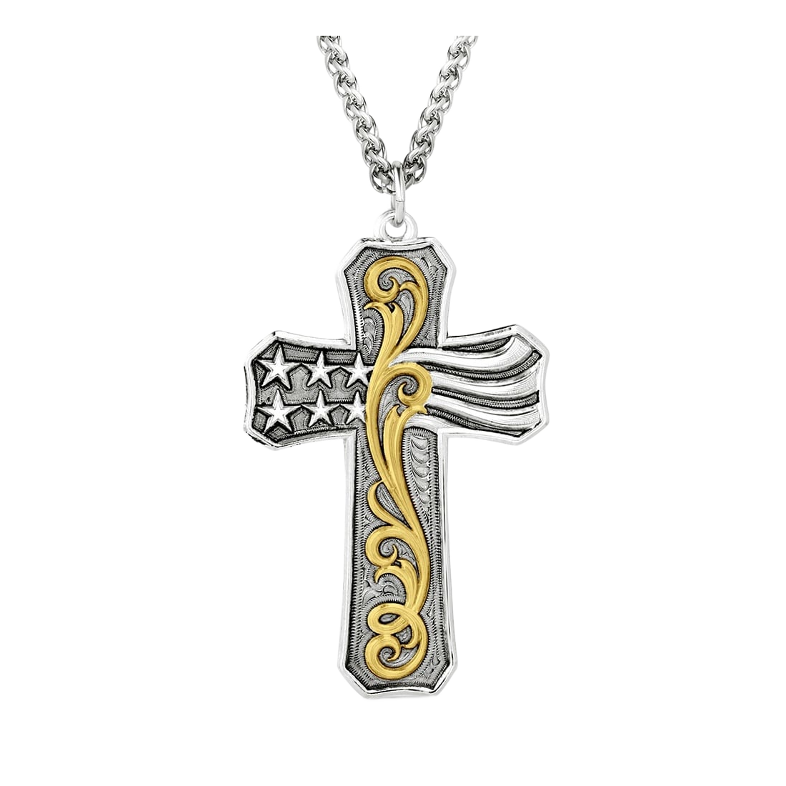 Montana Silversmiths Montana Silversmiths Faith and Freedom American Made Necklace - $104.99 at Cabela's Program