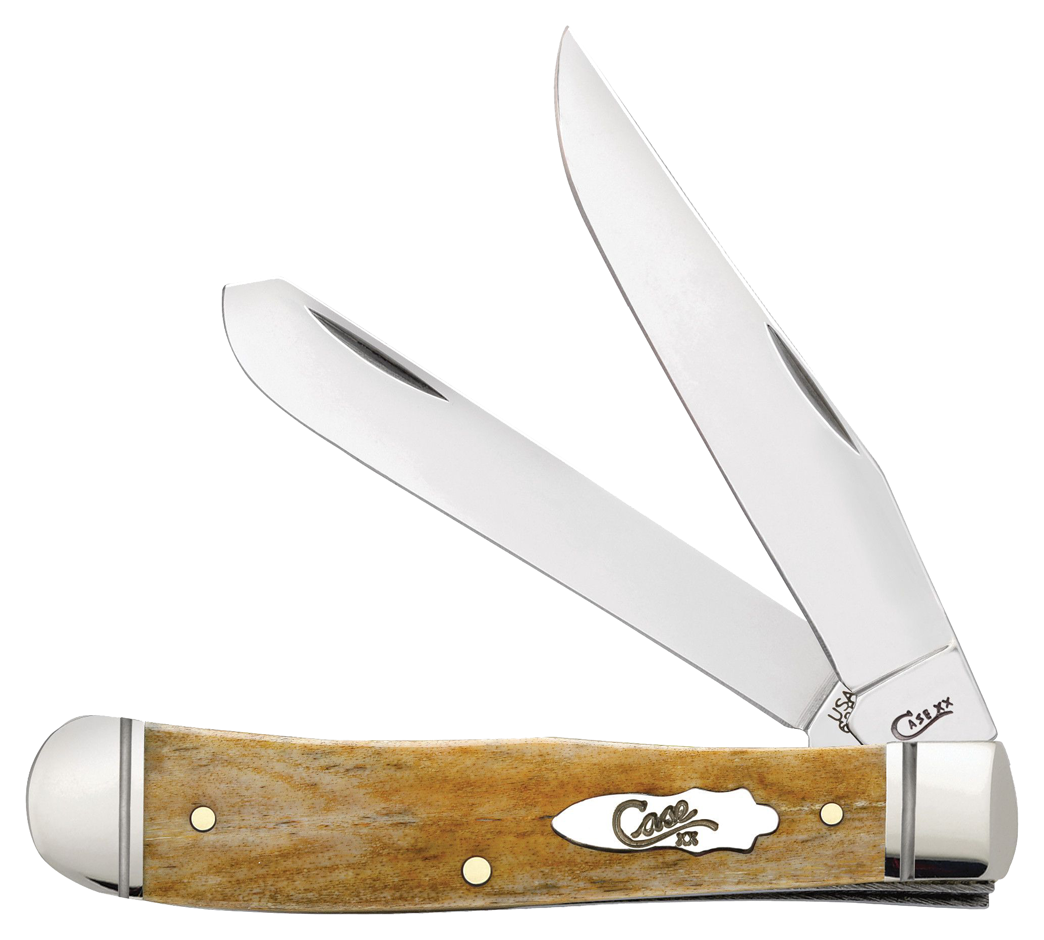 Case Smooth Antique Bone Trapper Pocket Knife - Case