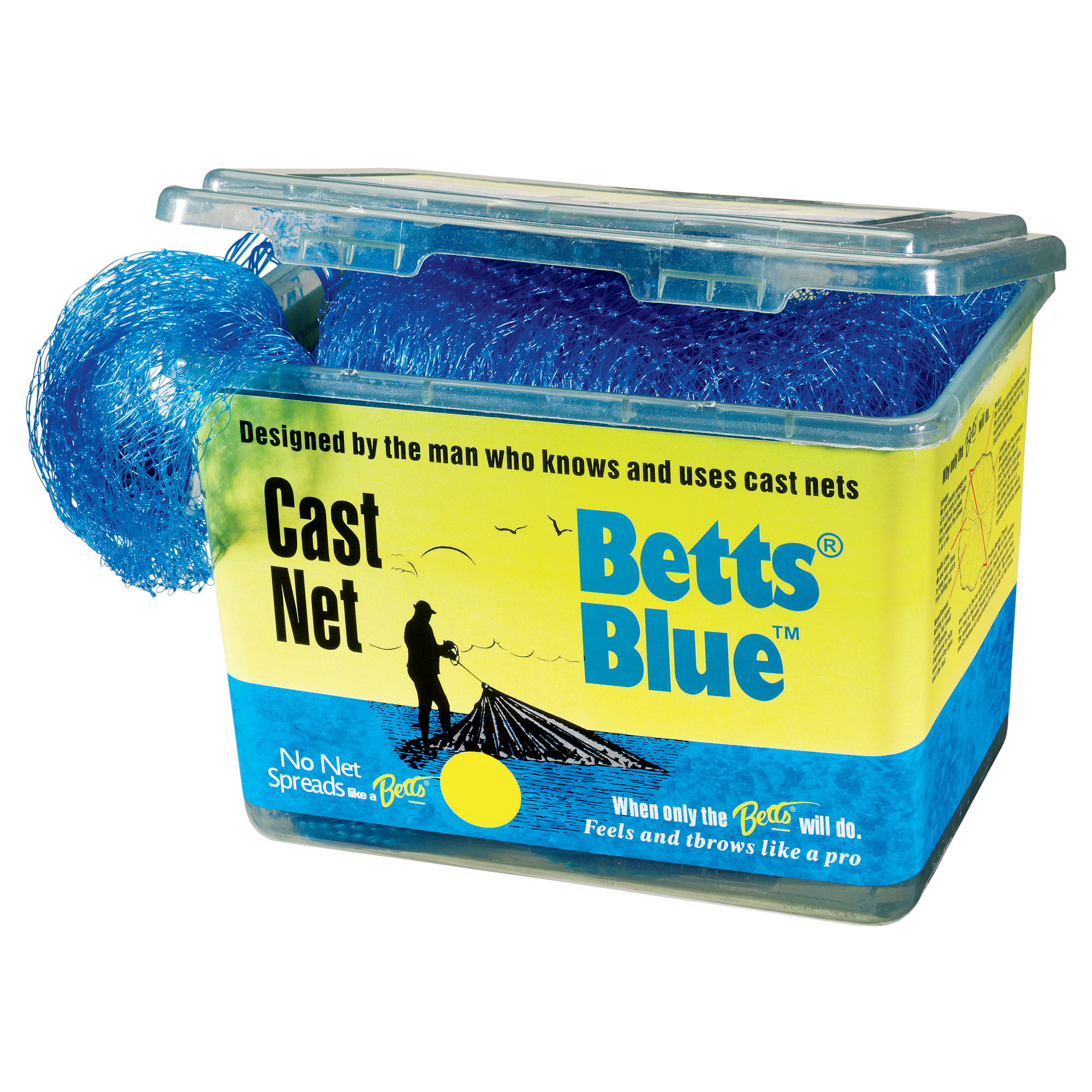 Betts Blue Cast Net - 5' - 1/2 Mesh