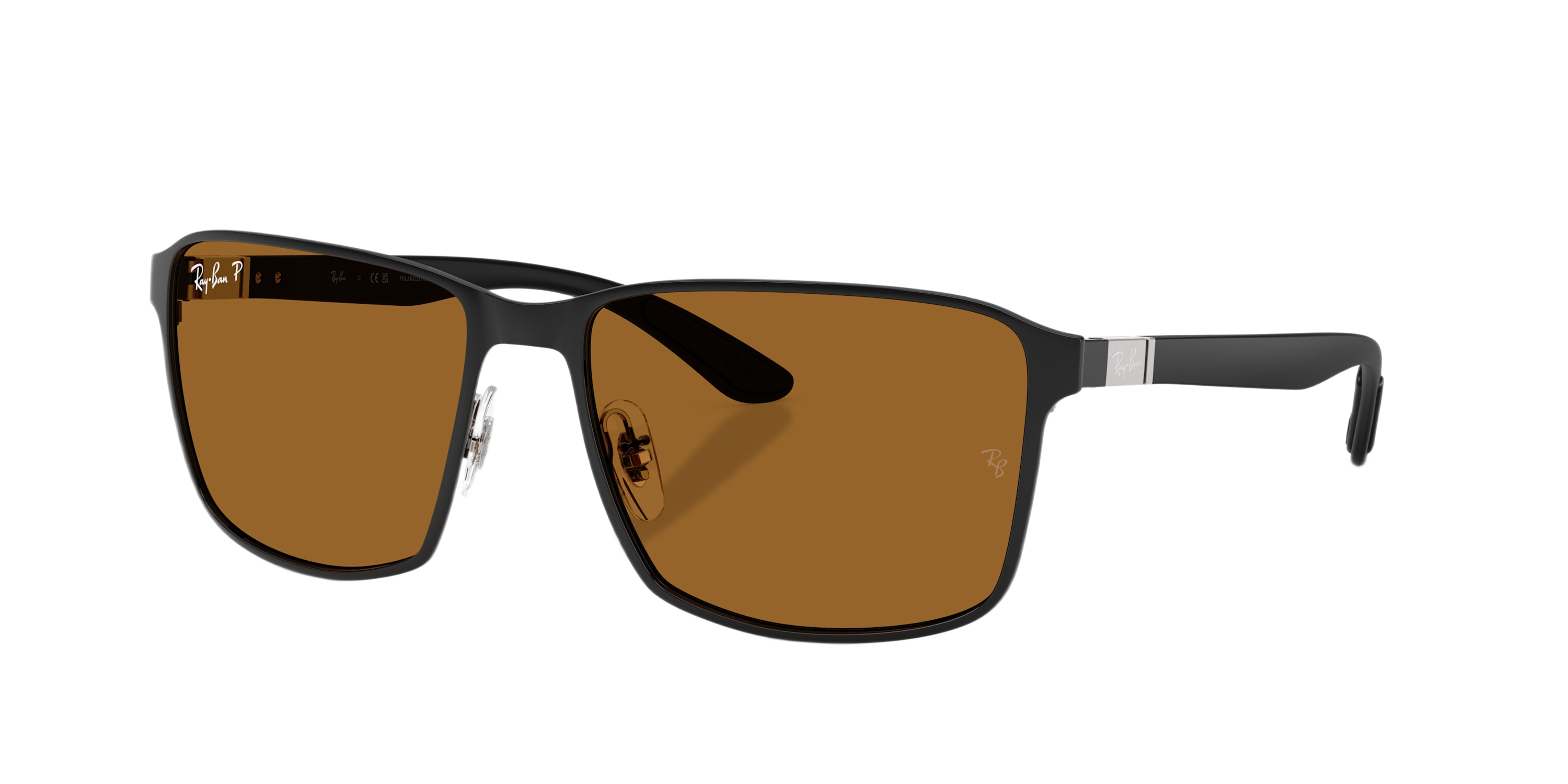 Ray-Ban Ray-Ban RB3721 Polarized+ Lenses RB3721Ch Polarized Sunglasses - Matte Black/Bronze Urban Chromance - XX-Large - $262.00 at Cabela's Program
