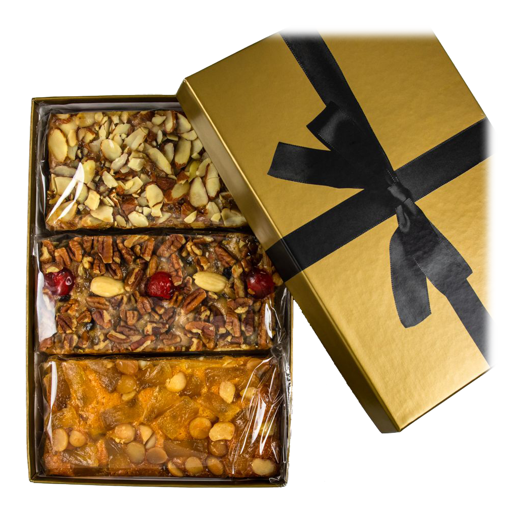 Beatrice Bakery Grandmas Heavenly Trio Fruitcake Gift Set