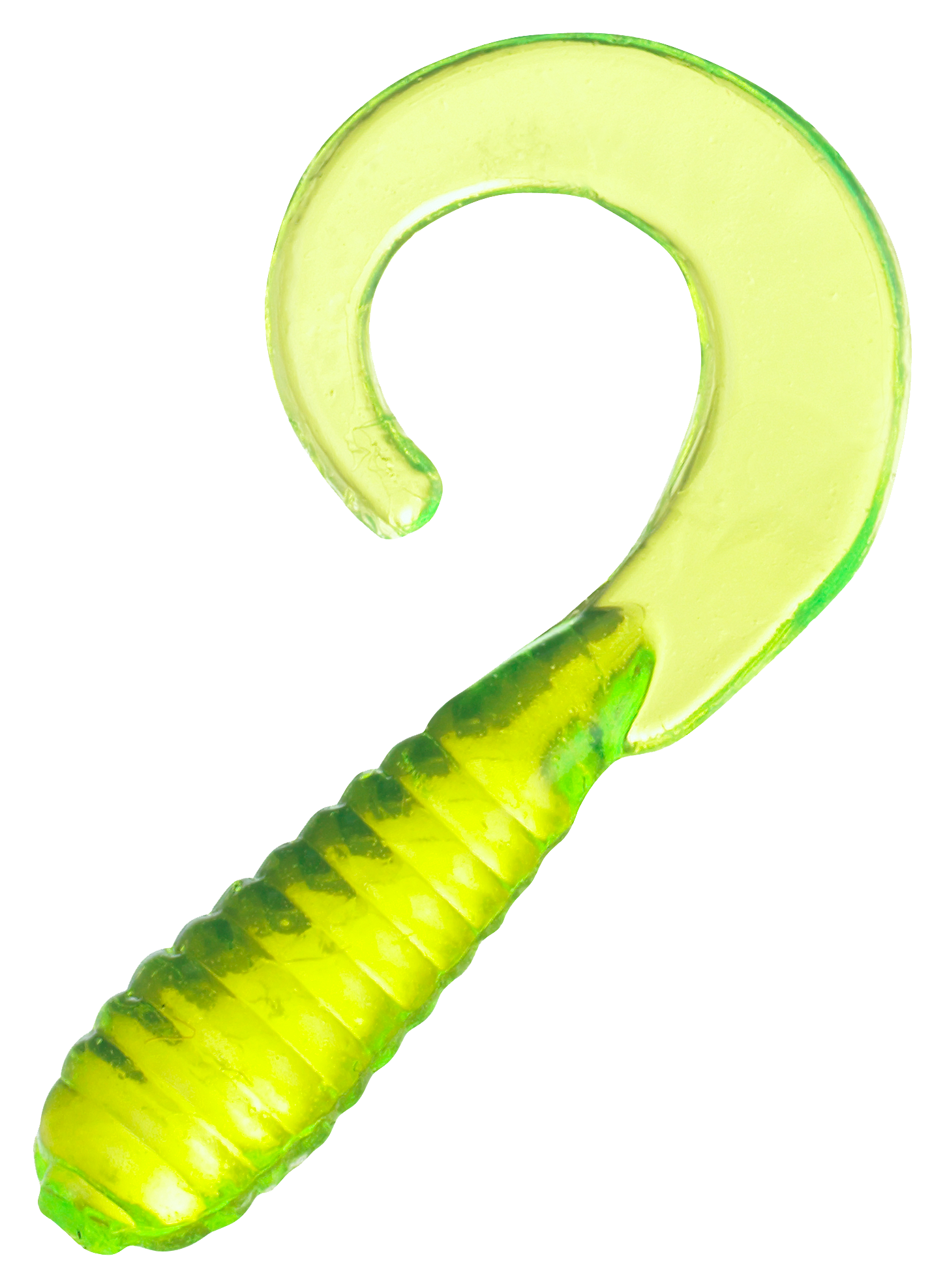 Image of Bass Pro Shops Squirmin' Grub - 3″ - Chartreuse