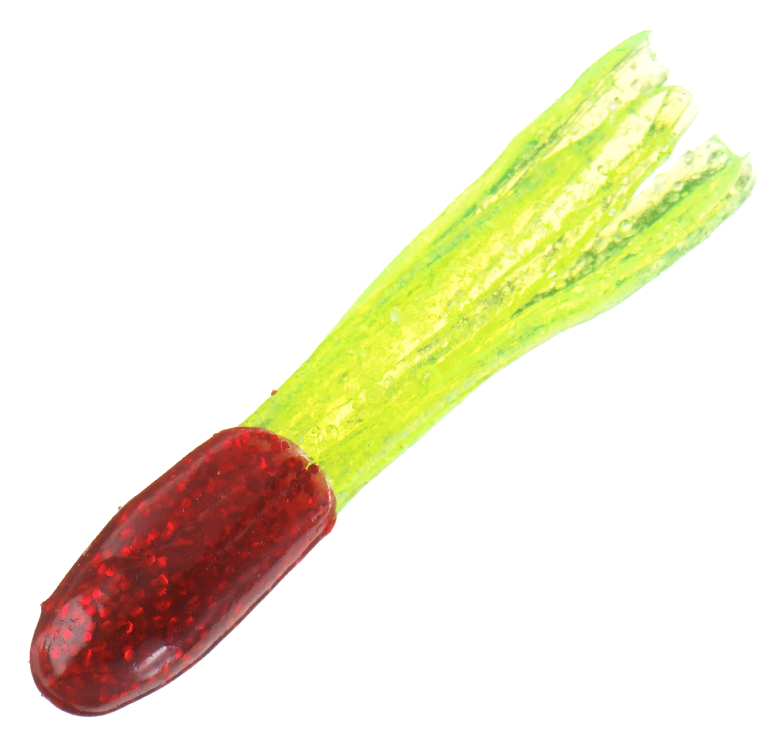 Image of Bass Pro Shops Sparkle Squirts - 1-1/2″ - 15 pack - Electric Red/Chartreuse