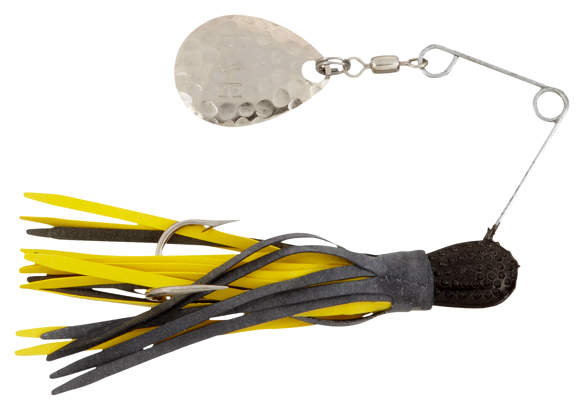 Image of H&ampH Lures Original Spinnerbait - Single Blade - Black/Yellow