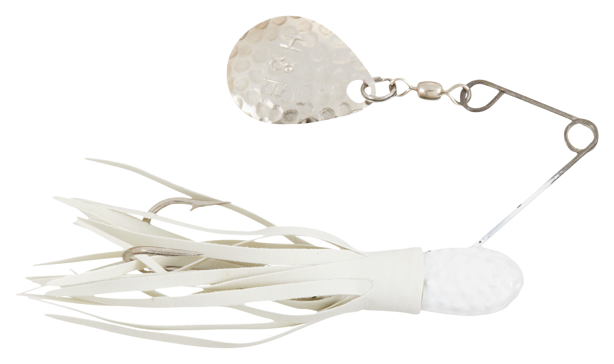 Image of H&ampH Lures Original Spinnerbait - Single Blade - White/White