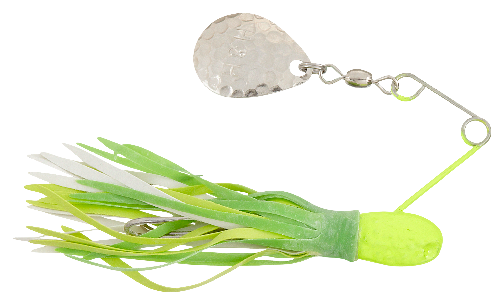 Image of H&ampH Lures Original Spinnerbait - Single Blade - ChartreuseGreen/Chartreuse/White