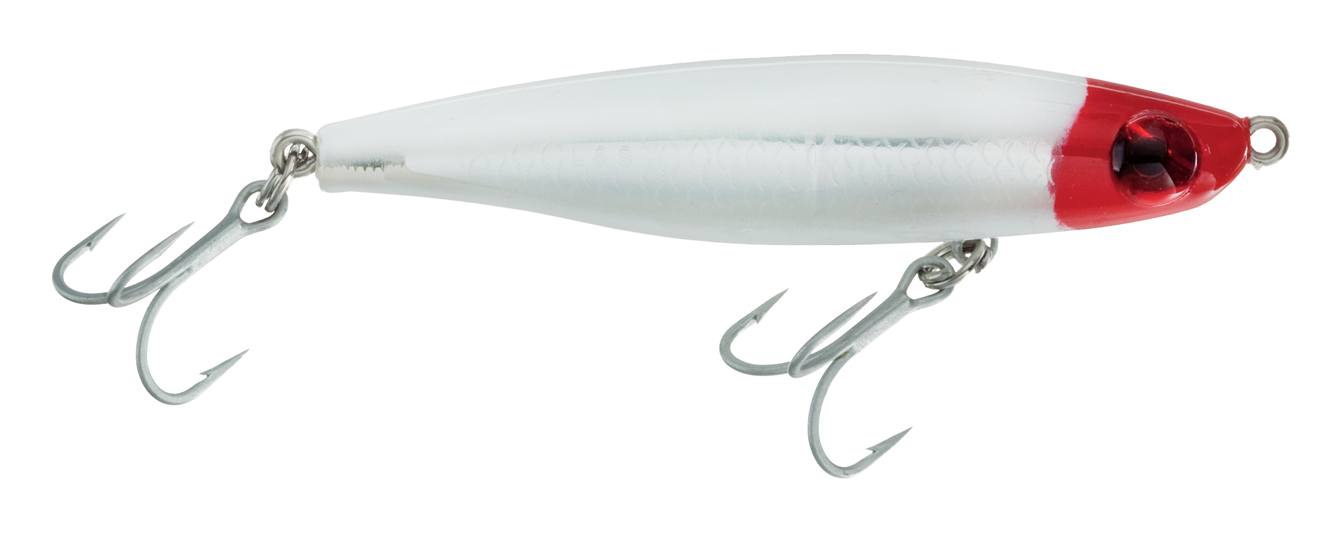 Image of L&ampS MirrOlure Catch 2000 Lure - 3-1/2″ - Red/White/Silver