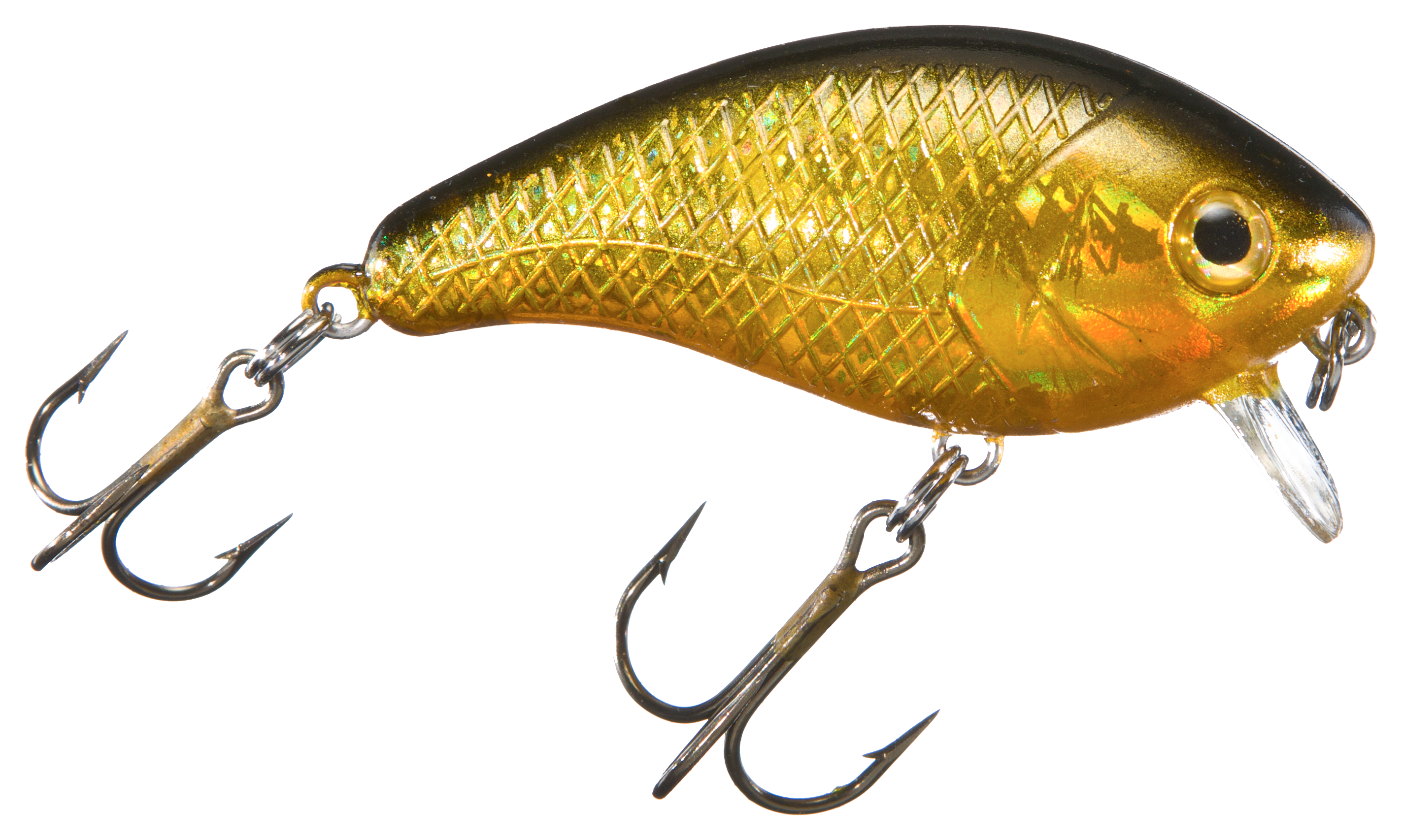 Manns Baby 1-Minus Crankbait - Gold Chrome Black Back