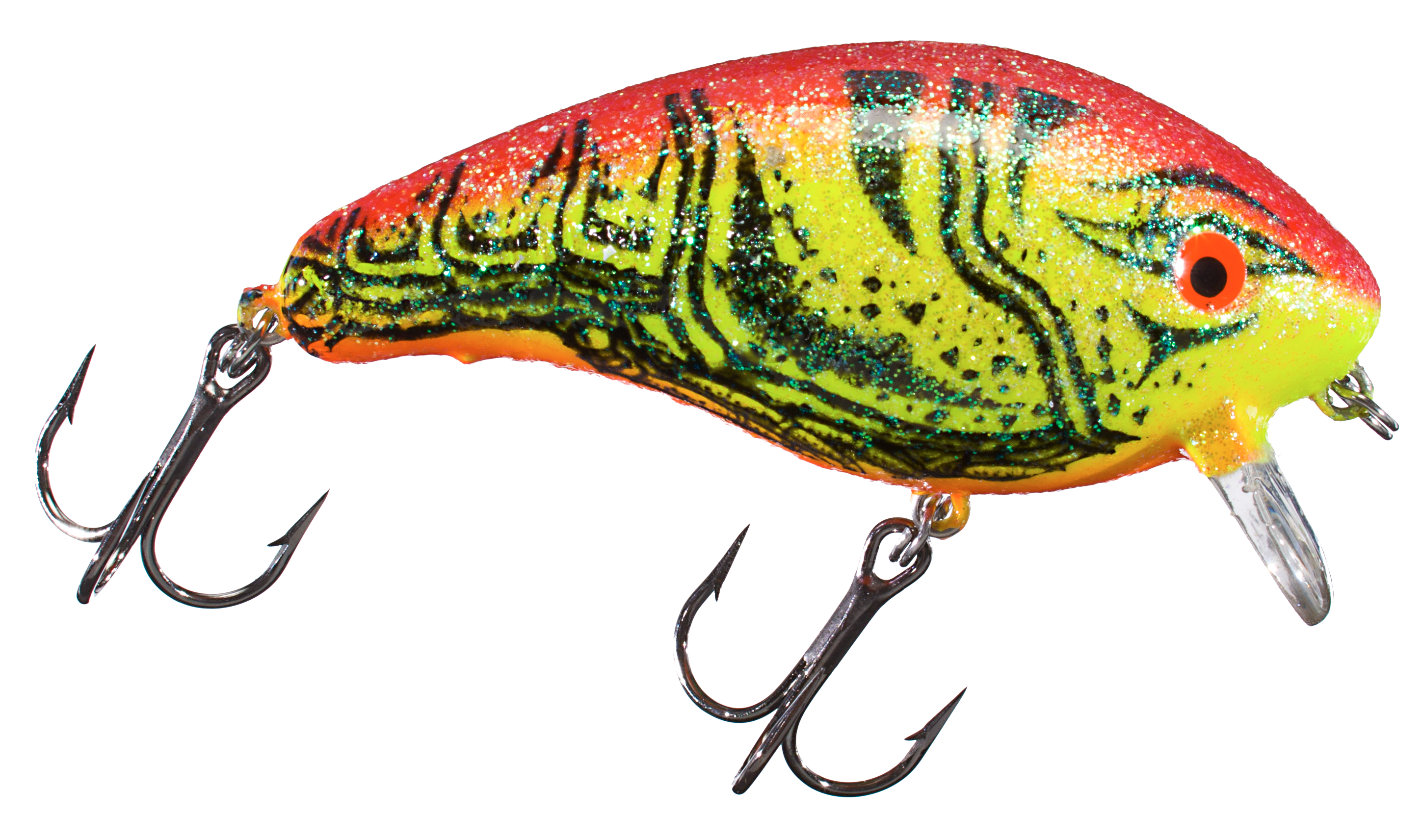 Manns 1-Minus Crankbait - 3 1/4 - Chartreuse Crawfish Crystaglow