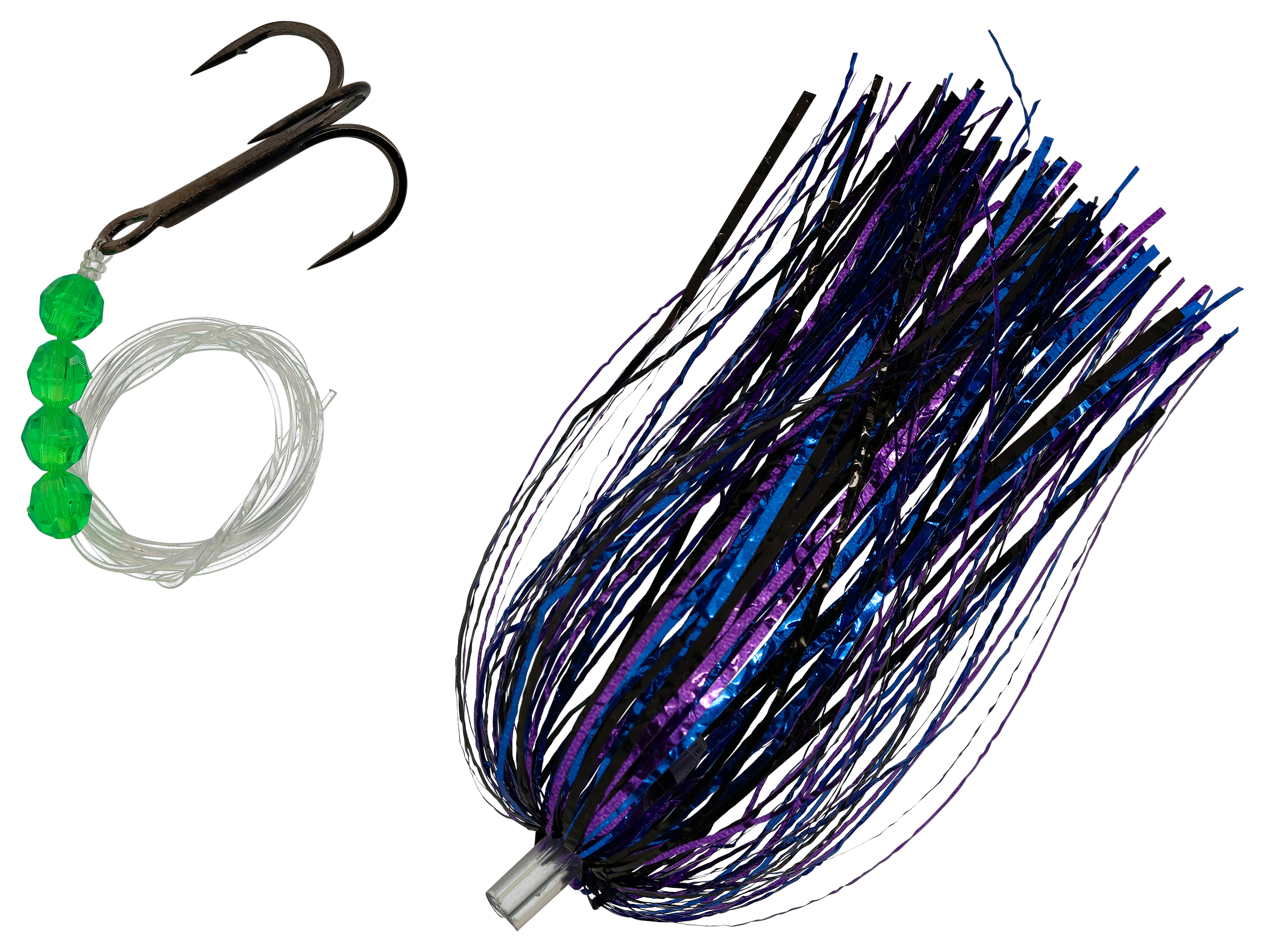 Image of Howie's Tackle Original Howie Fly Rig - 3-1/2″ - Purple/Blue/Black