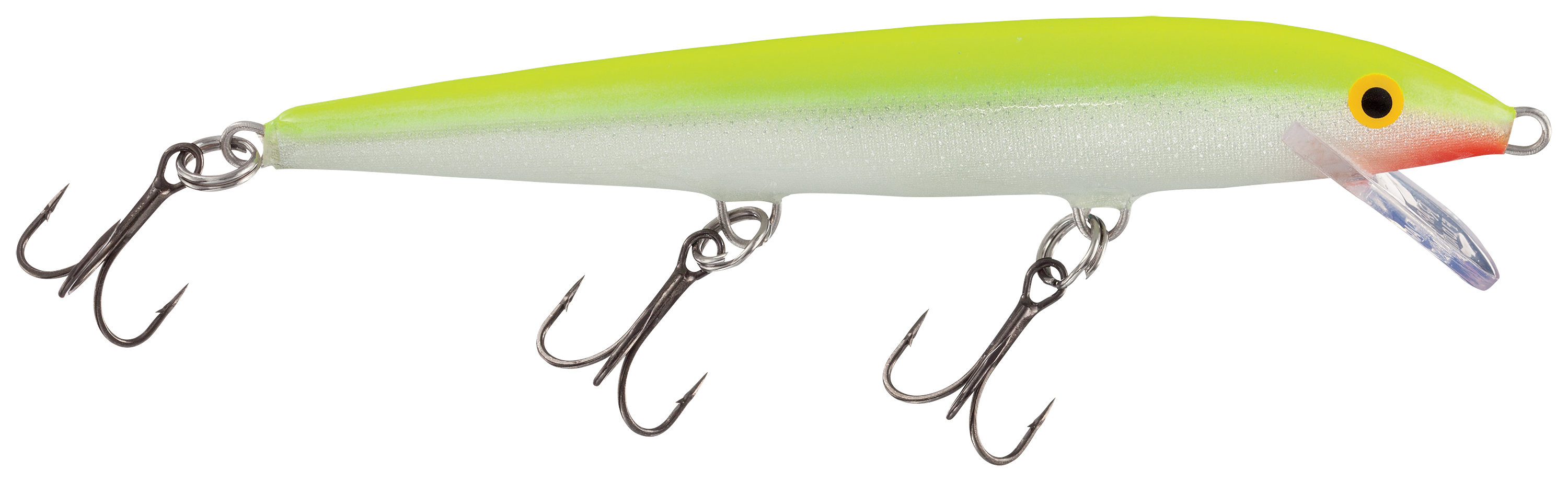 Image of Rapala Original Floating Minnow - 4-3/8″ - 3/16 oz. - Silver Fluorescent Chartreuse