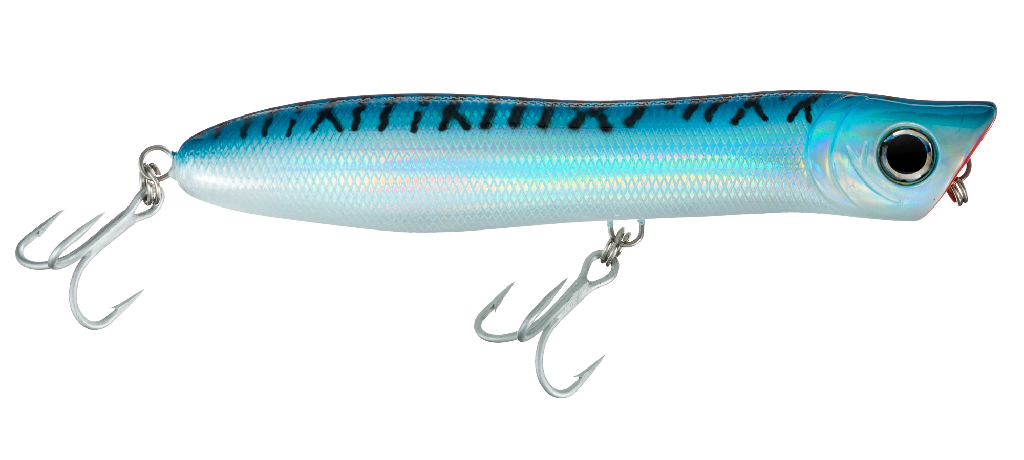 Image of Offshore Angler Lazer Eye Saltwater Series - Lazer Eye Popper - 5.25″ - Blue Mackerel