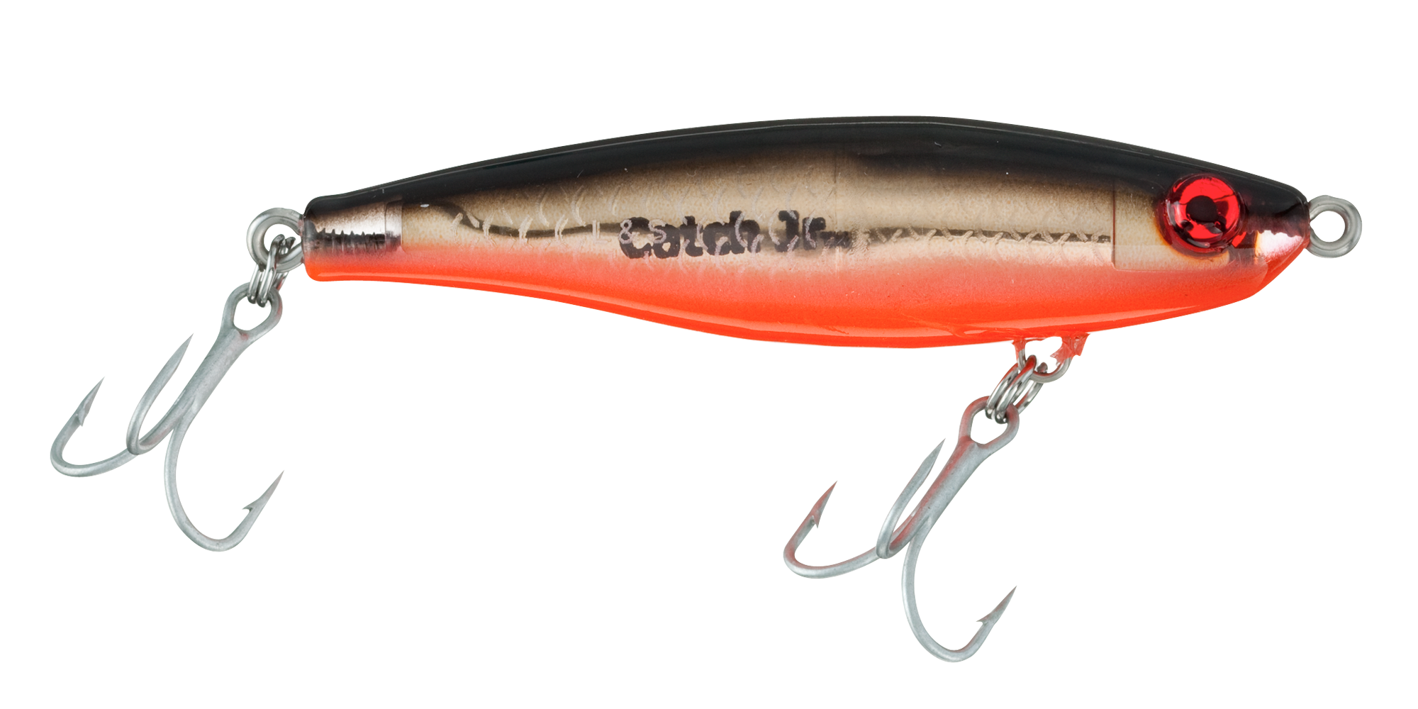 Image of L&ampS MirrOlure Catch 2000 Jr. - 3″ - Black/Orange/Gold