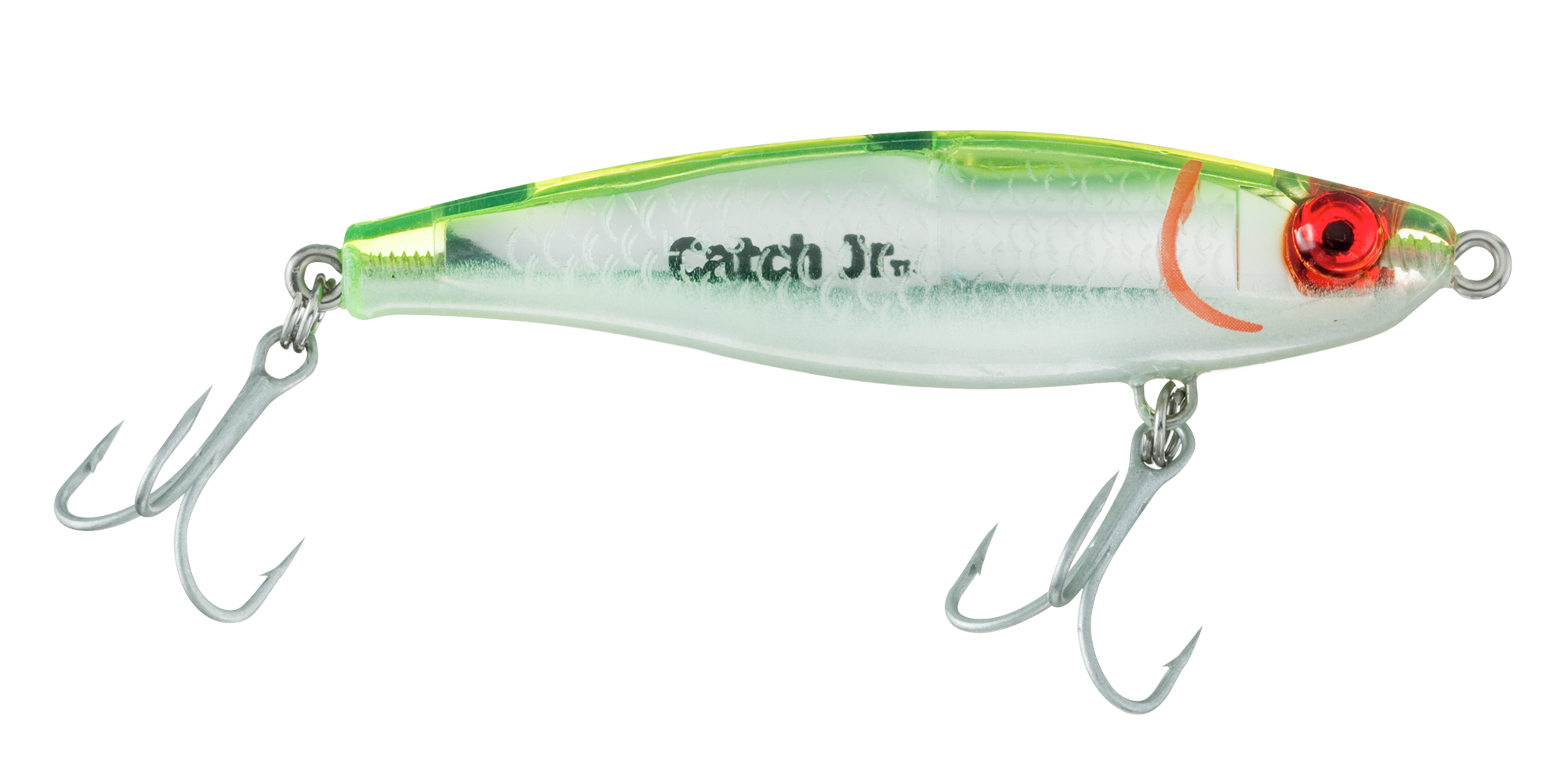 Image of L&ampS MirrOlure Catch 2000 Jr. - 3″ - Chartreuse/Pearl/Silver