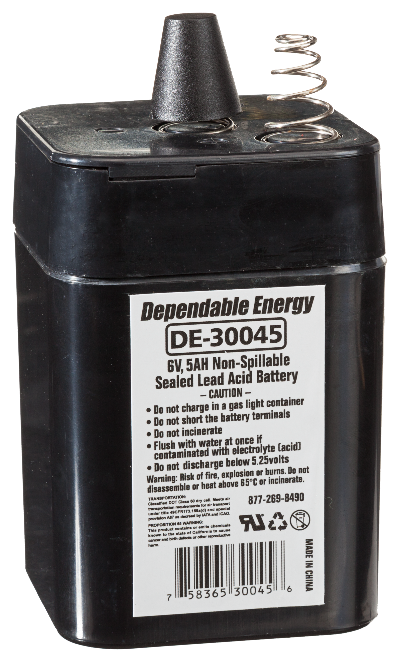 RedHead Rechargeable Batteries - 6V/5 amp/Spring