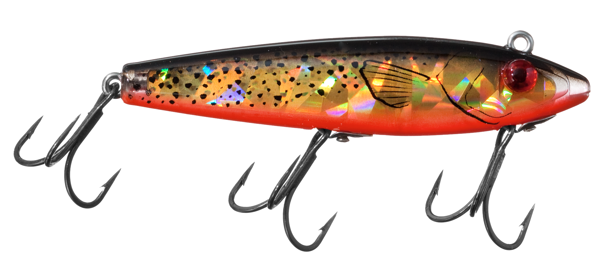 Image of L&ampS MirrOlure Series III Hardbaits - Black/Orange Gold - 3-5/8'