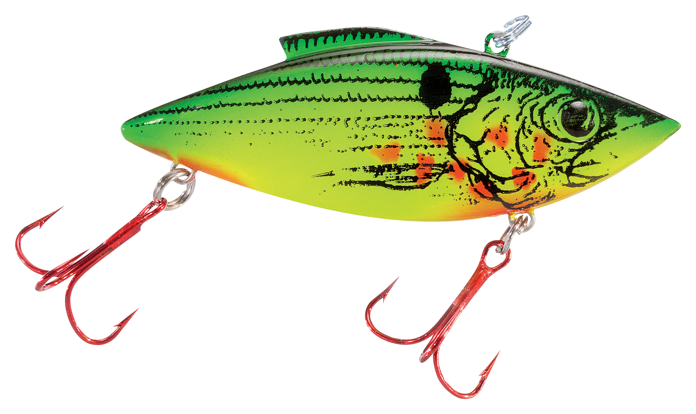 Image of Bill Lewis Original Rat-L-Trap- 3' - Chartreuse Bleeding Shad