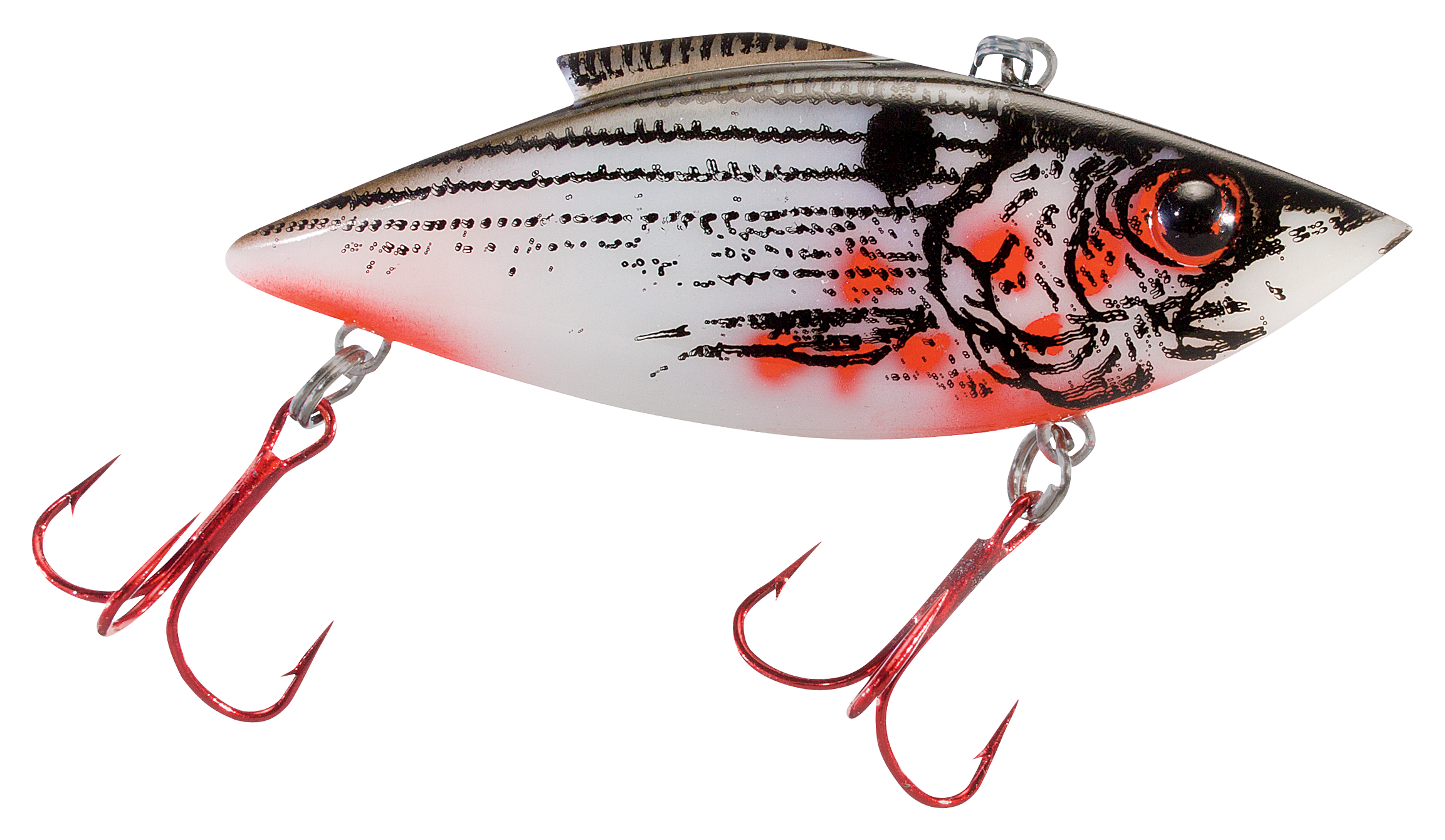 Image of Bill Lewis Original Rat-L-Trap - 3' - White Bleeding Shad