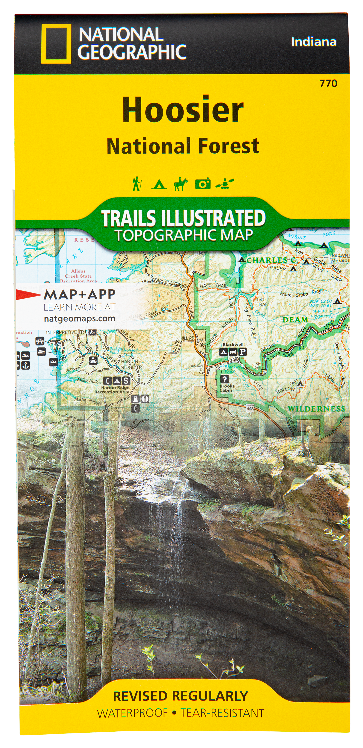 National Geographic National Forests Trails Illustrated Topographic Map Series - Indiana - Hoosier National Forest - Midwest - National Geographic