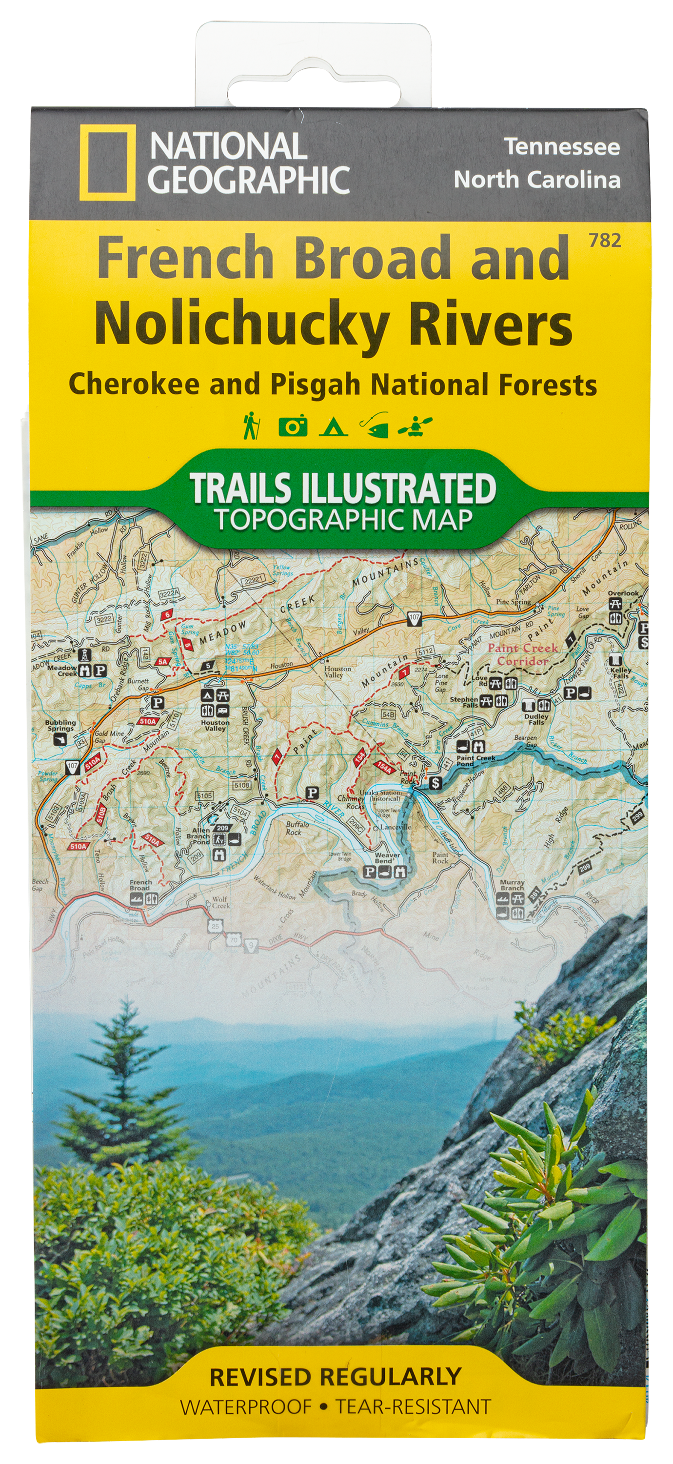 National Geographic National Forests Trails Illustrated Topographic Map Series - Tennessee - French Broad &Nolichucky Rvrs - SW - National Geographic