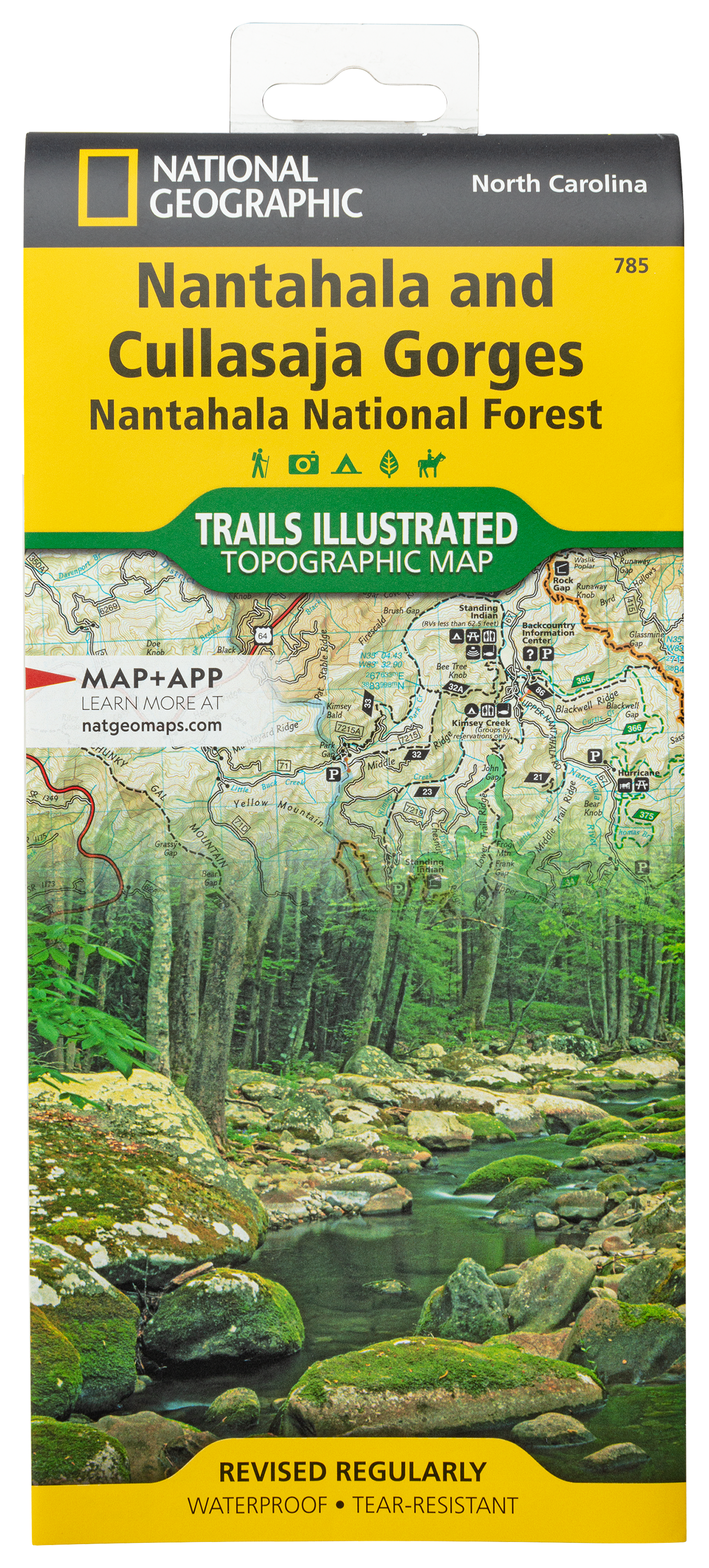 National Geographic National Forests Trails Illustrated Topographic Map Series - Tennessee - Nantahala &Cullasaja Gorges - SE - National Geographic