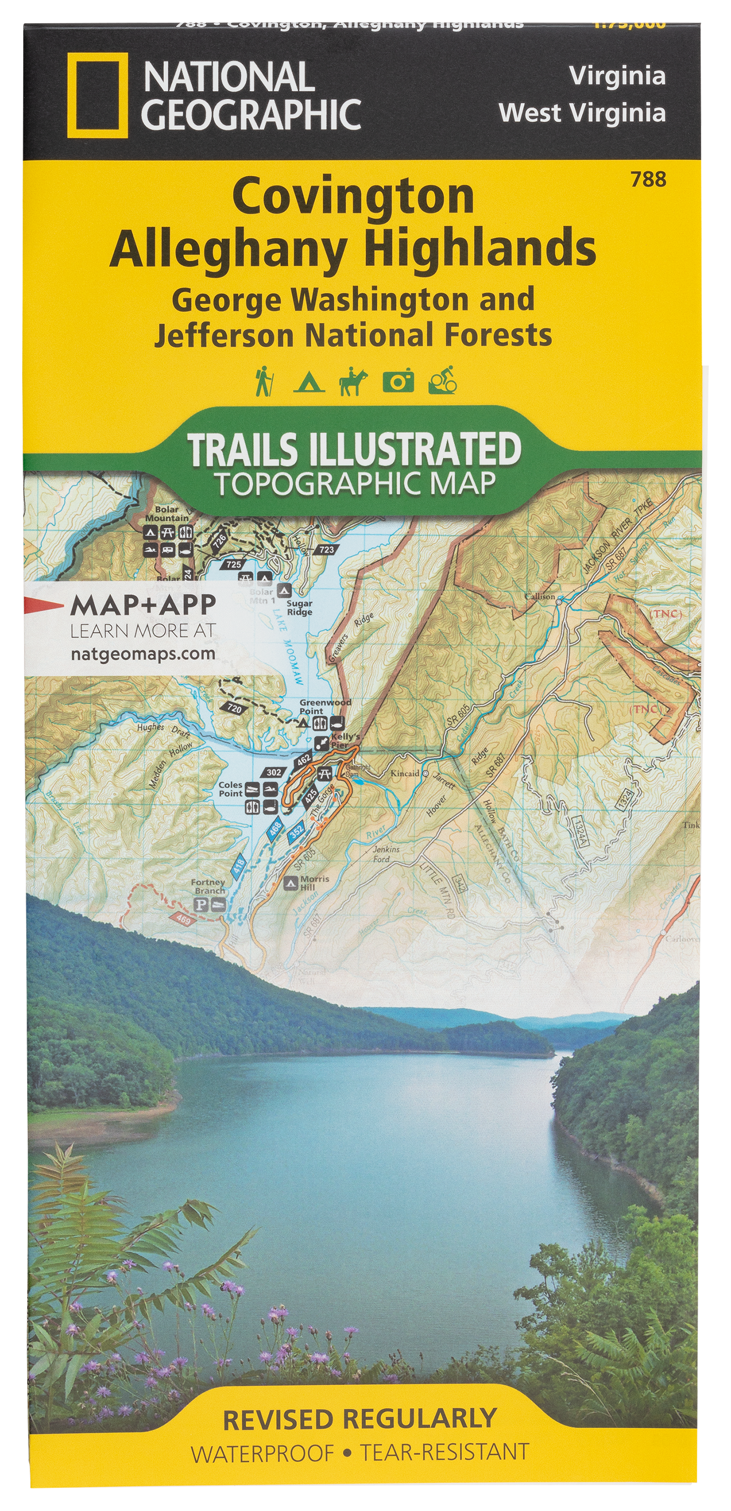 National Geographic National Forests Trails Illustrated Topographic Map Series - Virginia - Covington/Alleghany Highlands - East - National Geographic