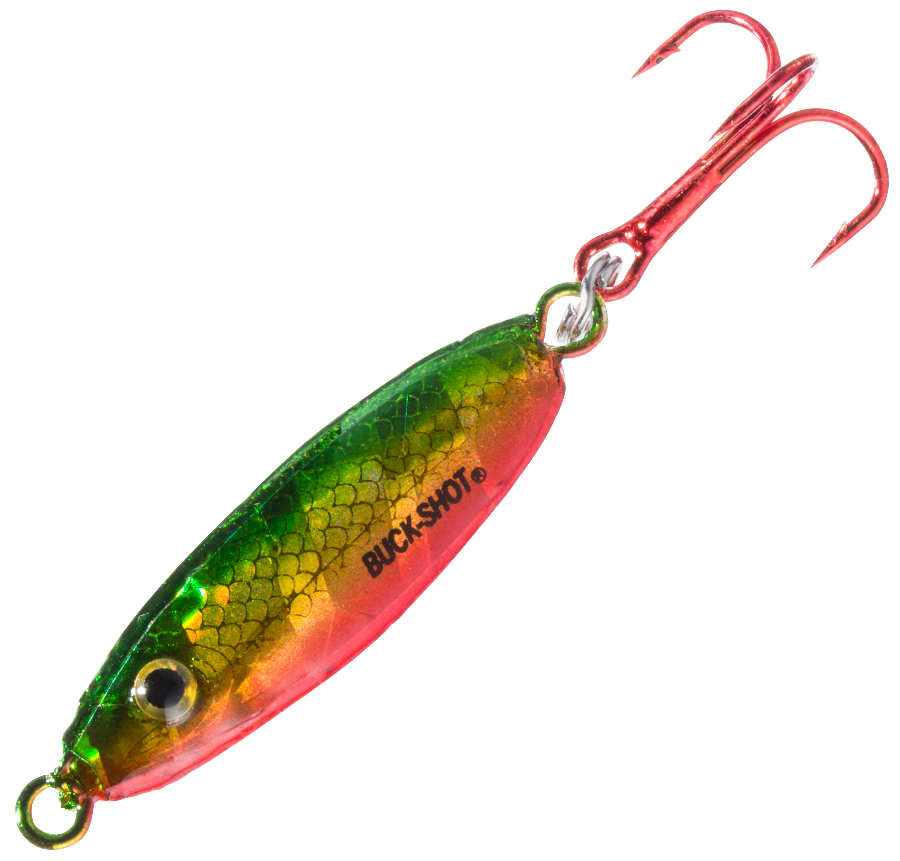 Northland Fishing Tackle Buck-Shot Rattle Spoon - #8, 1/4 oz. - Golden Perc