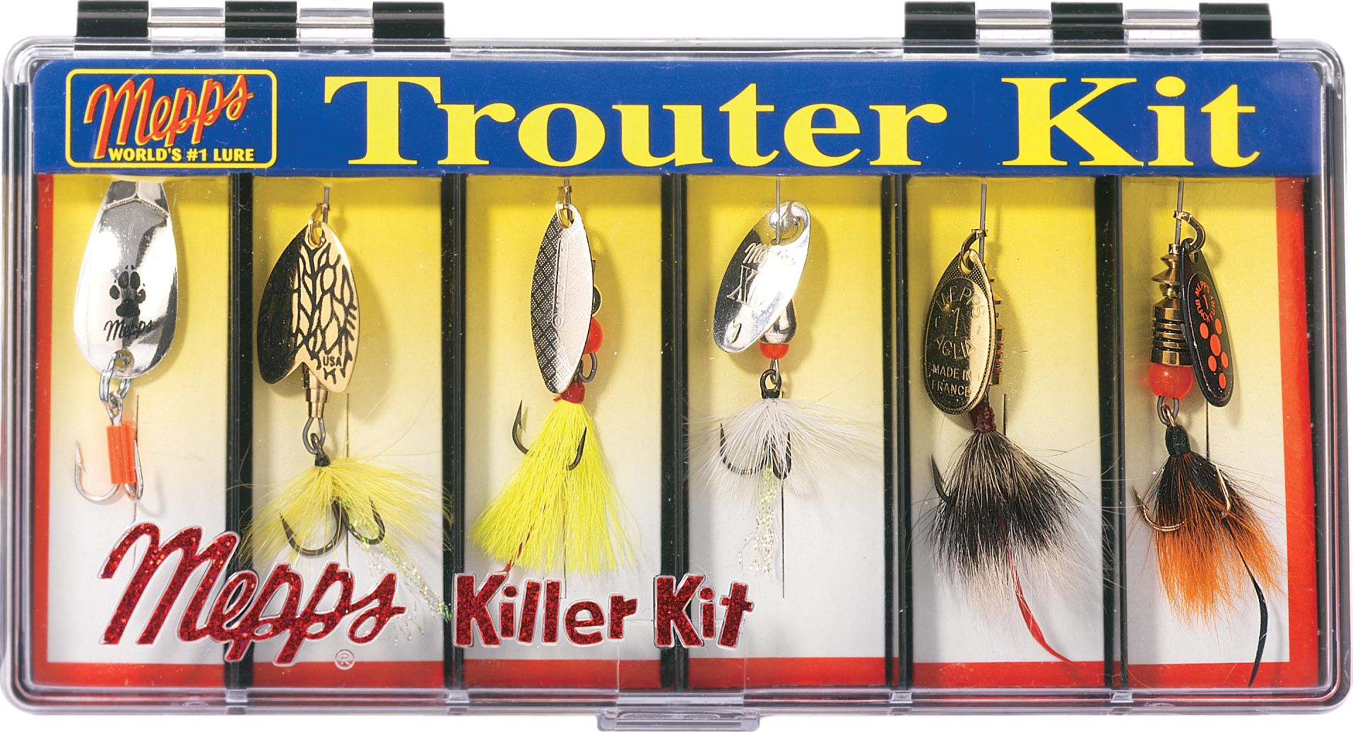 Mepps Trouter Pak #0 Spinners 3 Lure Trout Pack - STOT