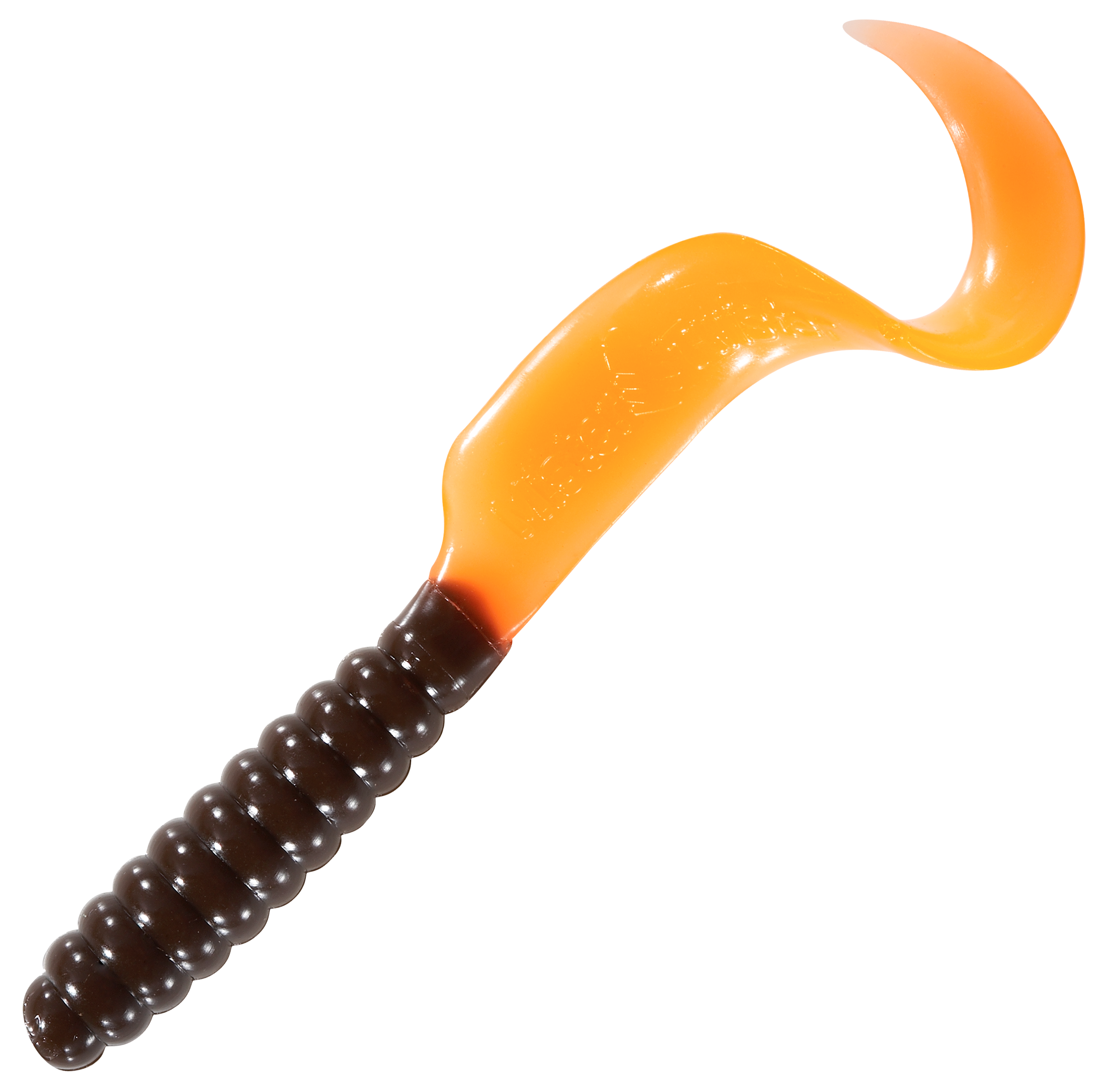 Mister Twister Curly Tail Grub - 4 - Brown/Orange Tail