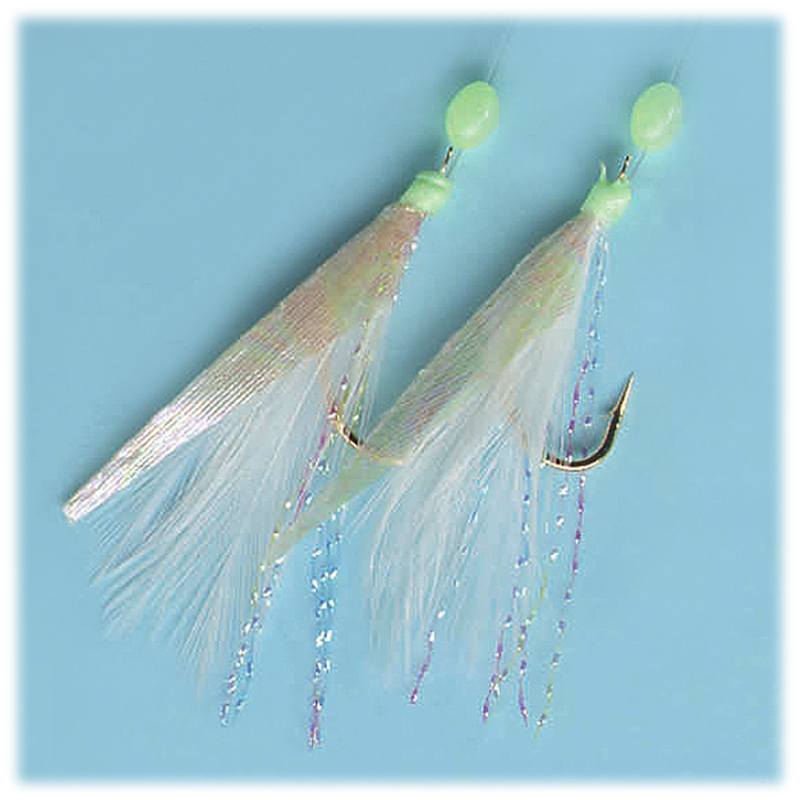 Offshore Angler Feather Skin Flash Sabiki Rigs with Fluorocarbon