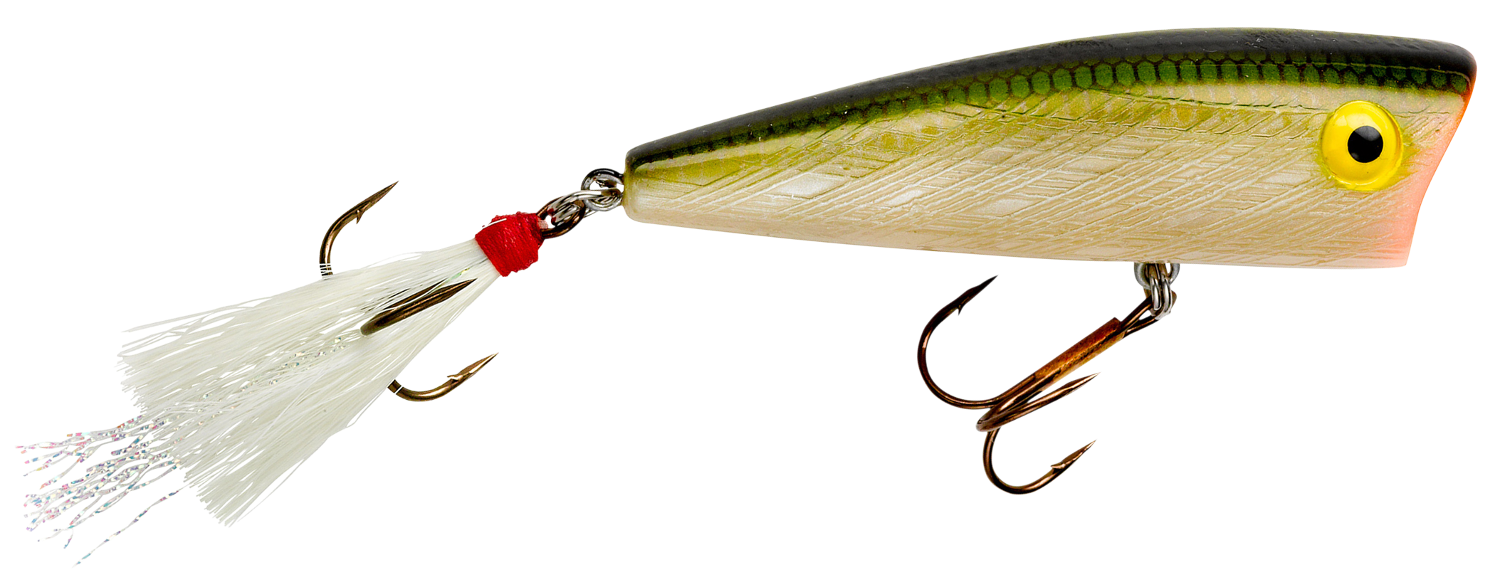  Rebel Lures Pop-R Topwater Popper Fishing Lure, Tennessee  Shad, Teeny Pop-R