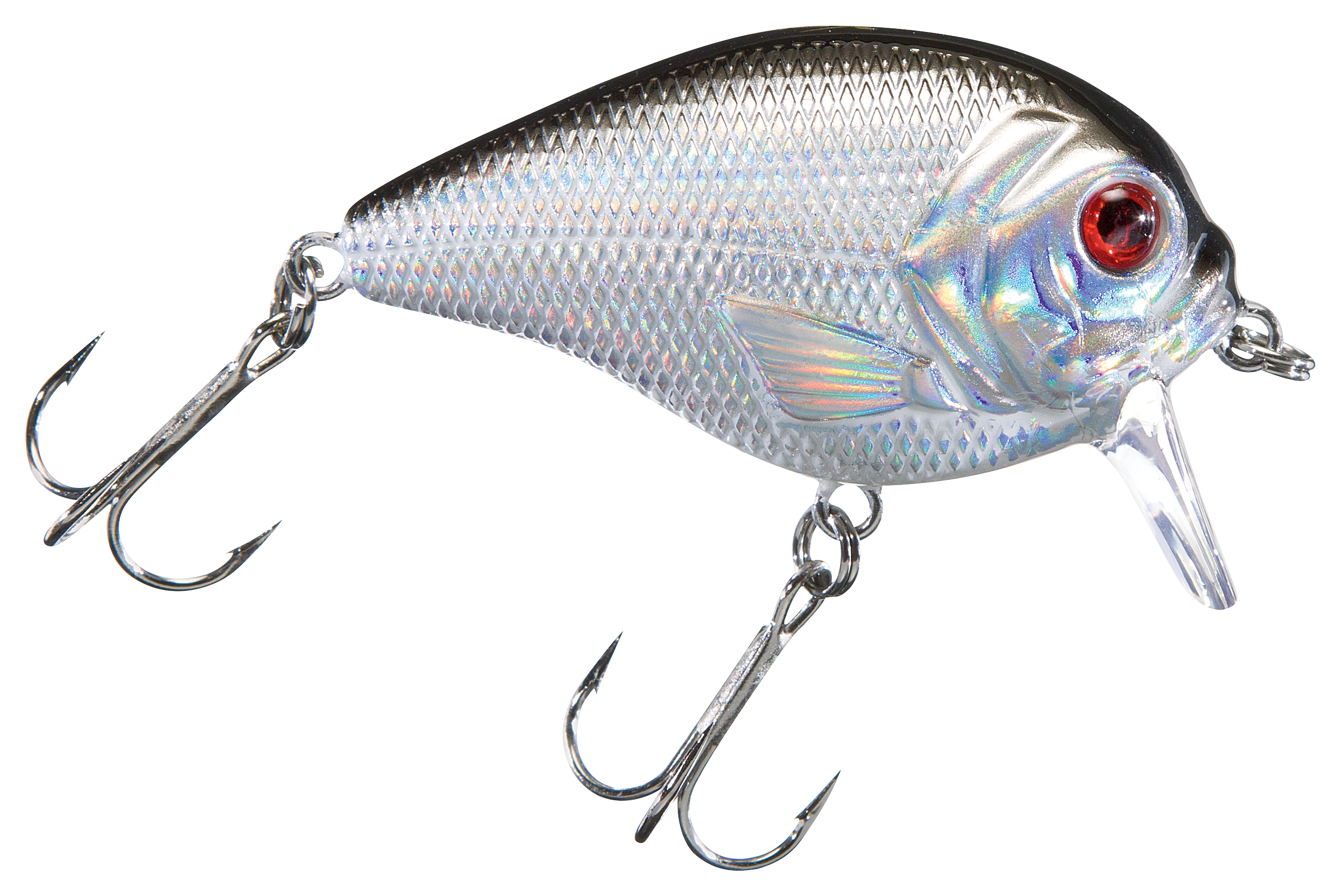 Bass Pro Shops XPS Lazer Eye The Egg - 2-1/2 - Chrome Black Back
