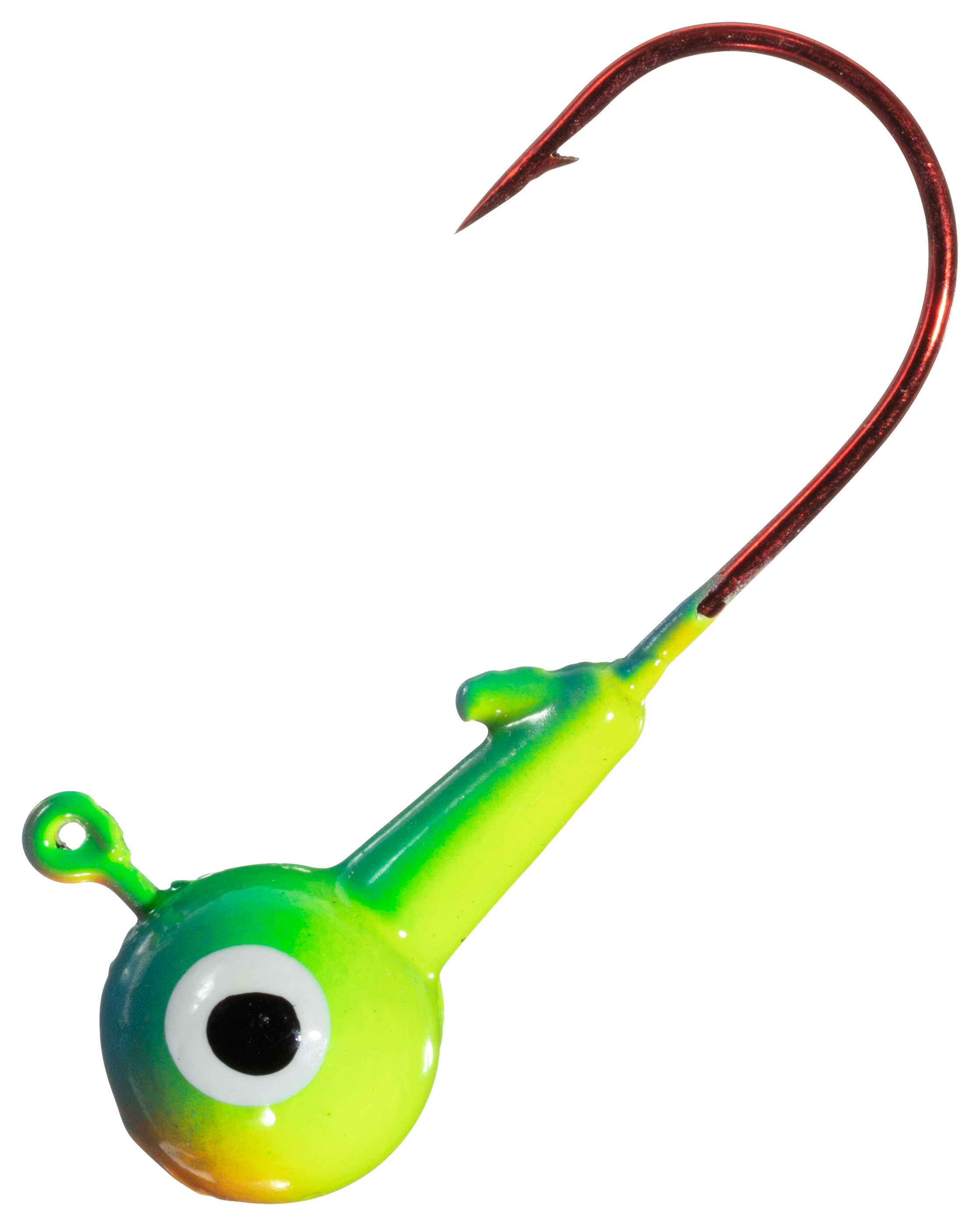 Cabelas Fisherman Series Multi-Color Round Jighead - 1/4 oz. - Parrot