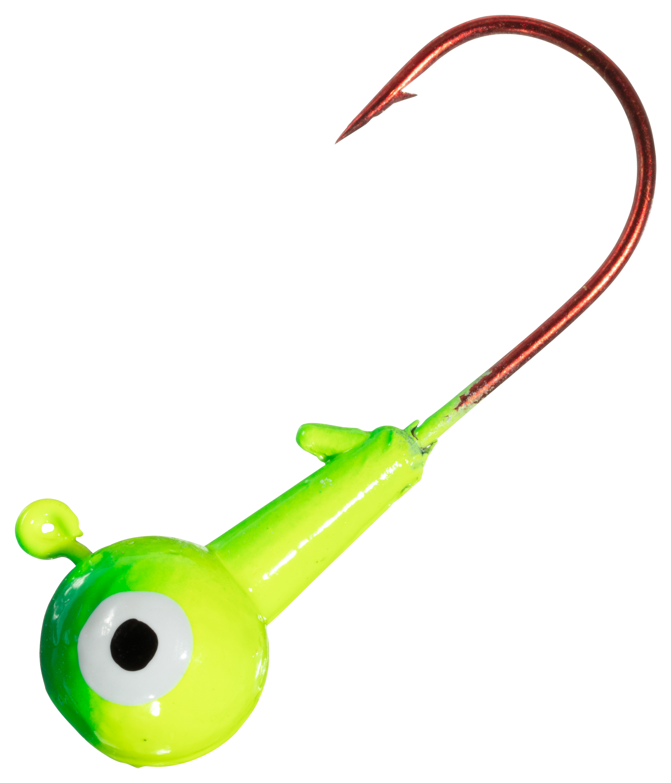 Cabelas Fisherman Series Multi-Color Round Jighead - 1/8 oz. - Chartreuse/
