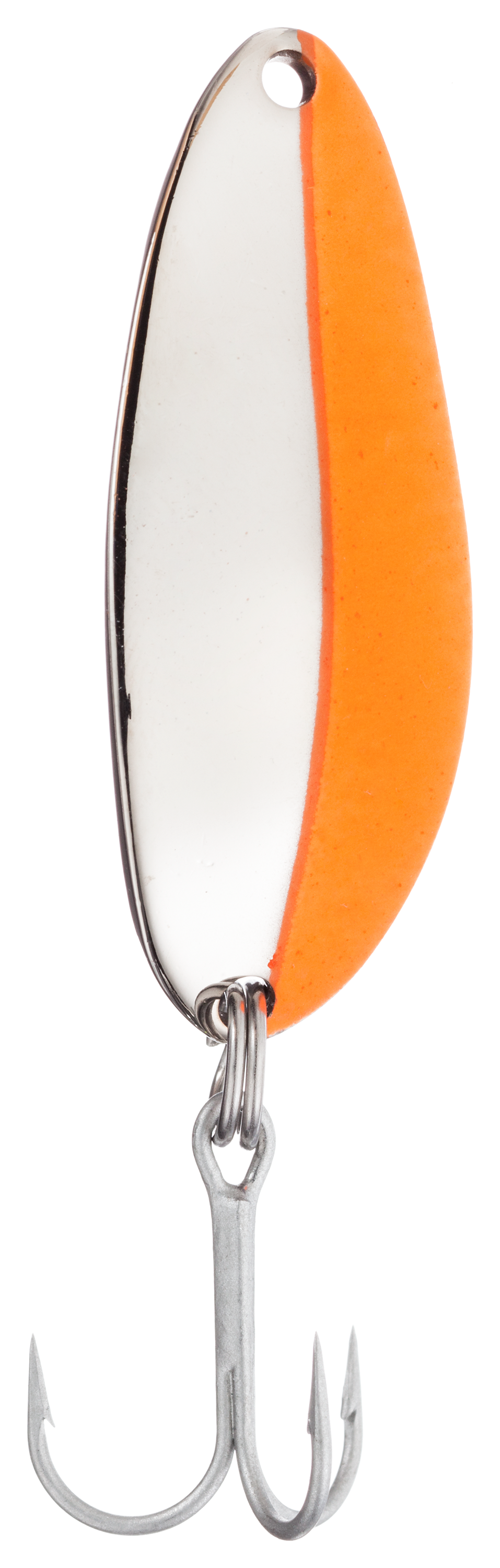 Acme Little Cleo Spoon - 1-1/4 oz. - Nickel Fluorescent Orange Stripe