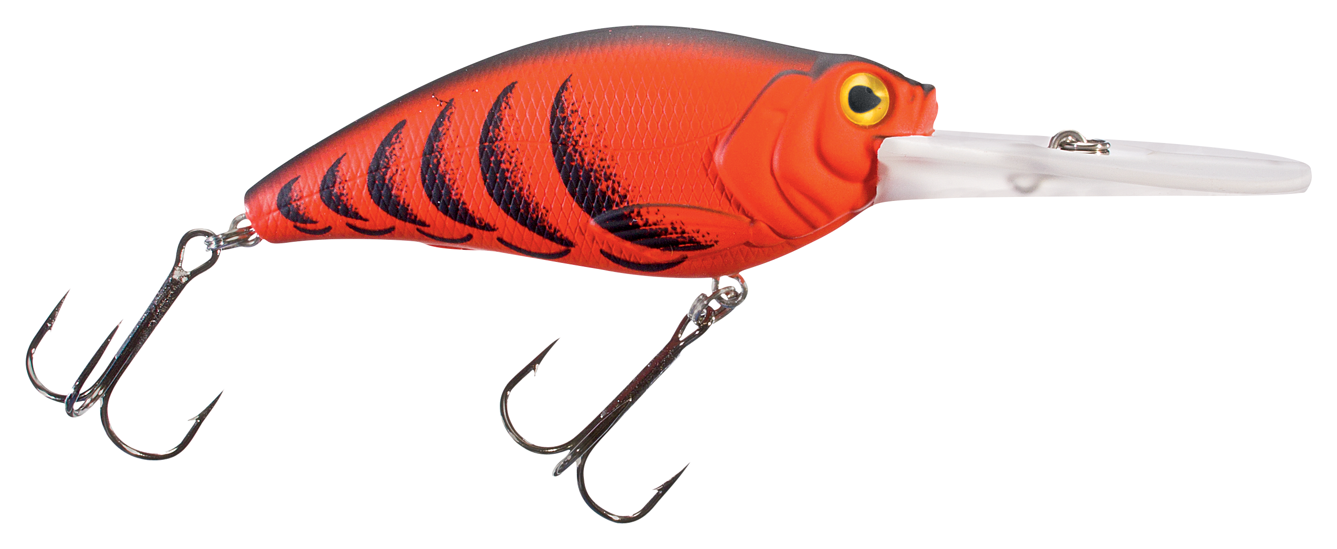 Bass Pro Shops XPS Lazer Eye Deep Diver Crankbait - Fire Crawdad