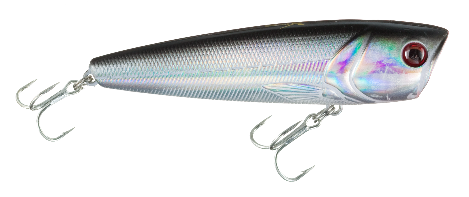 Bass Pro Shops XPS Z-Pop Hard Bait - 2 - Chrome Black Back