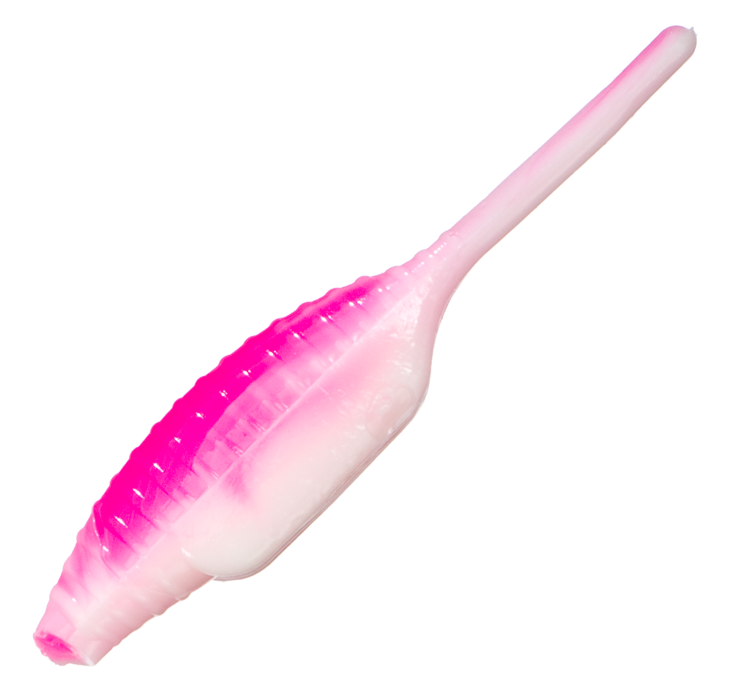 Bass Pro Shops Stubby Butt Bodies - White/Pink Fluorescent