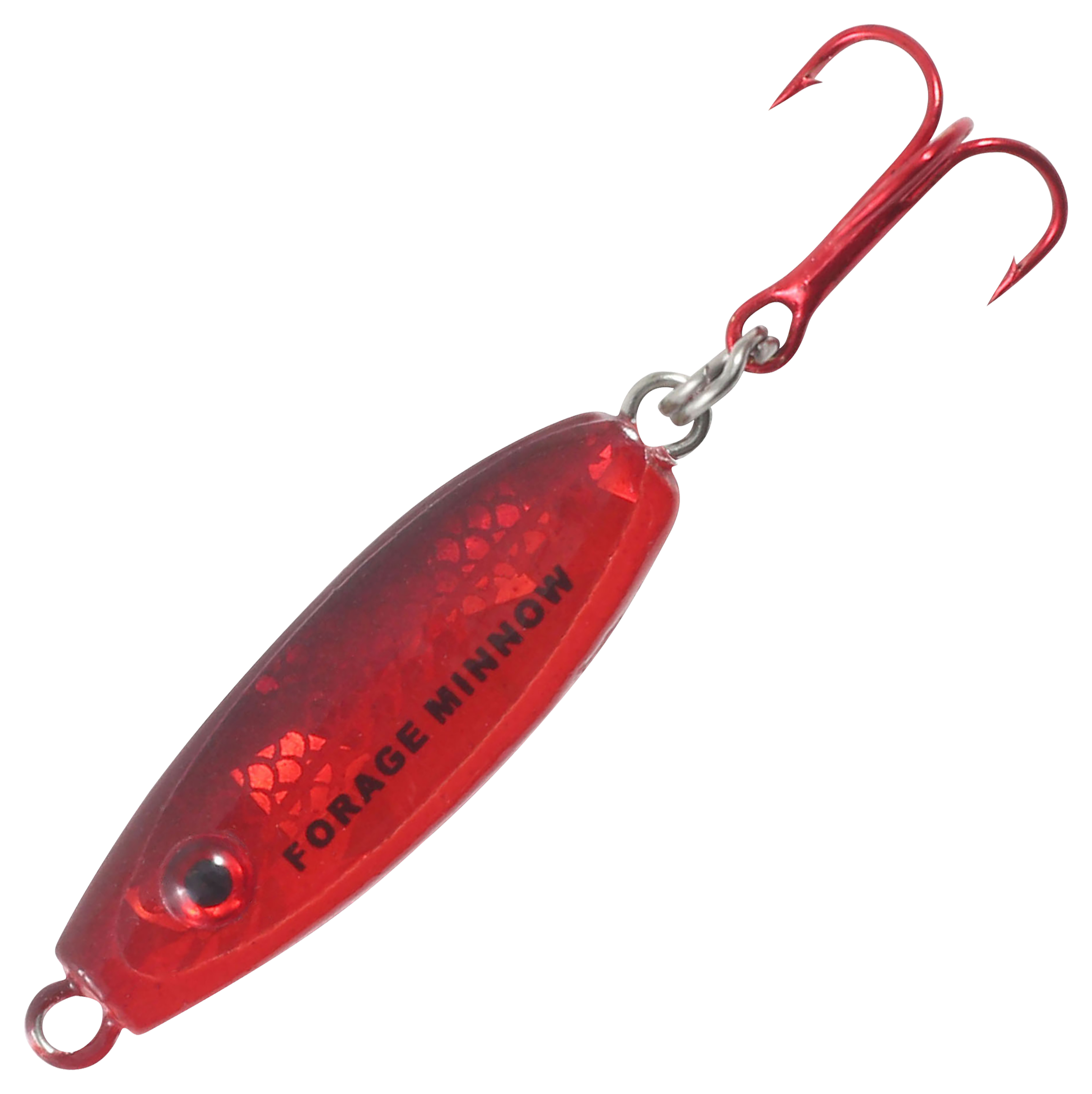 Northland Forage Minnow Spoon - 1/8 oz. - Super Glo Redfish