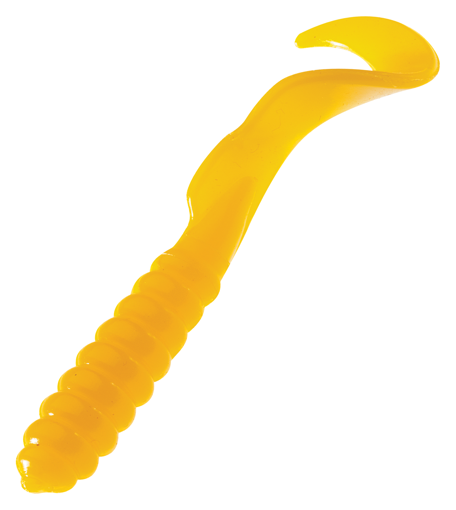 Cabelas Action Tail Grub - 4 - Yellow