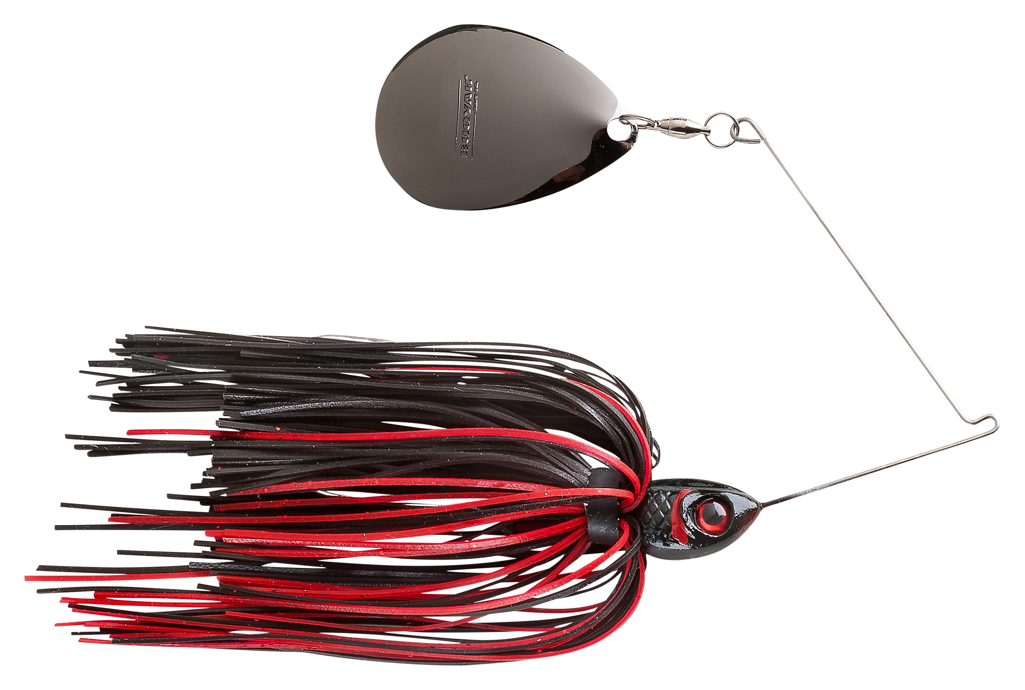 BOOYAH Moon Talker Spinnerbait - 3/4 oz. - Black/Red