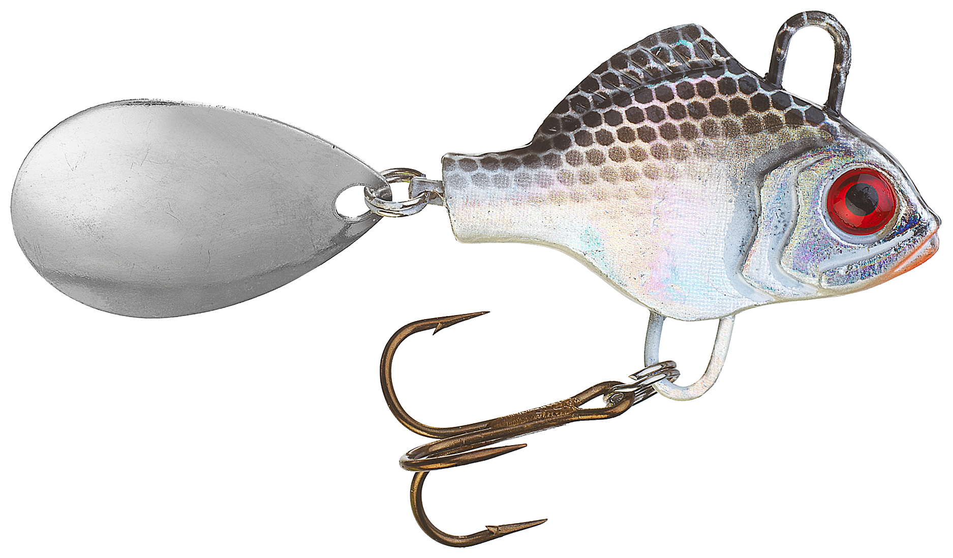 Bass Pro Shops Tail Spin - 1/4 oz - Chrome/Black Back
