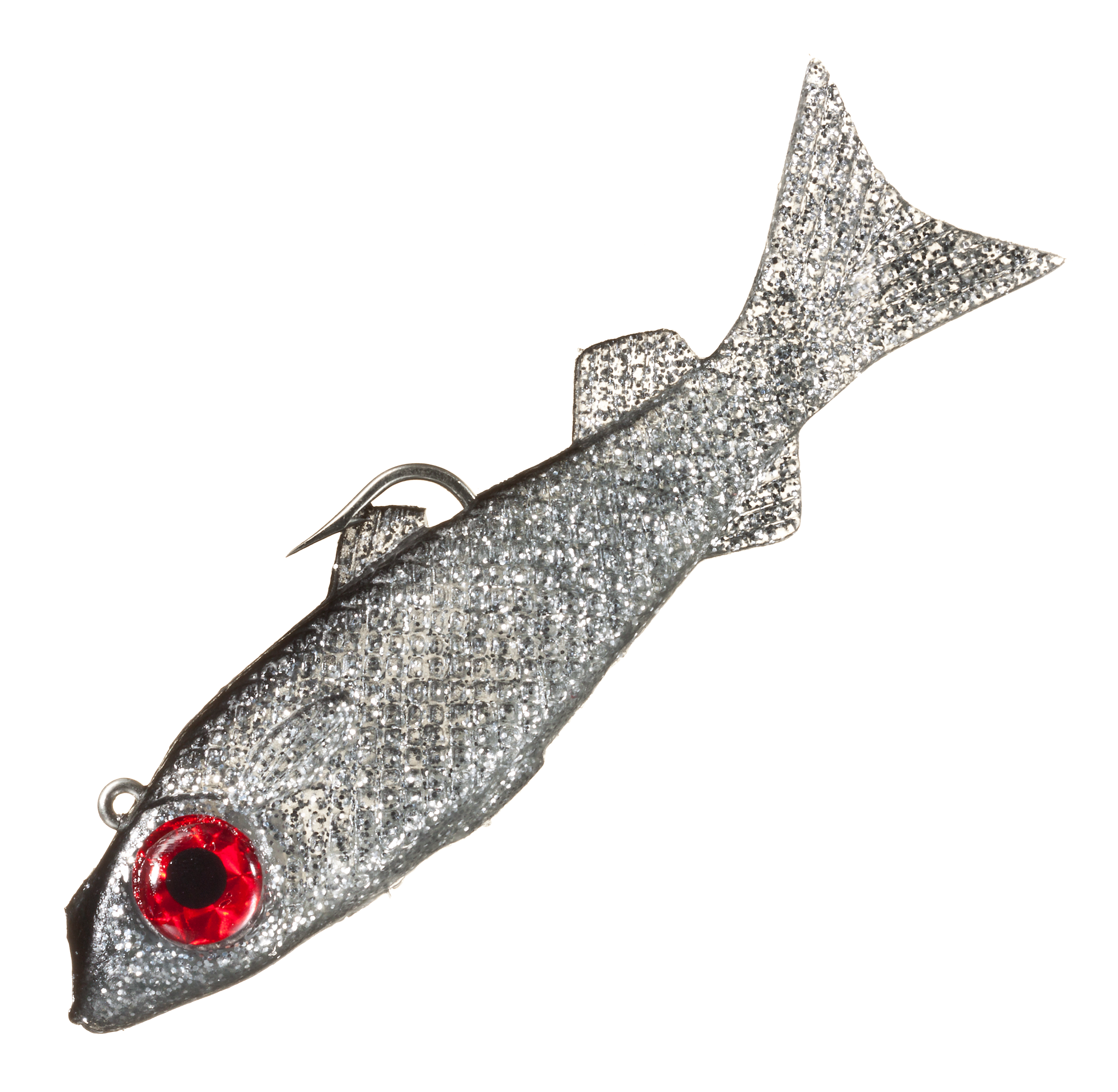 D.O.A. Swimmin Mullet - Silver Glitter/Black Back