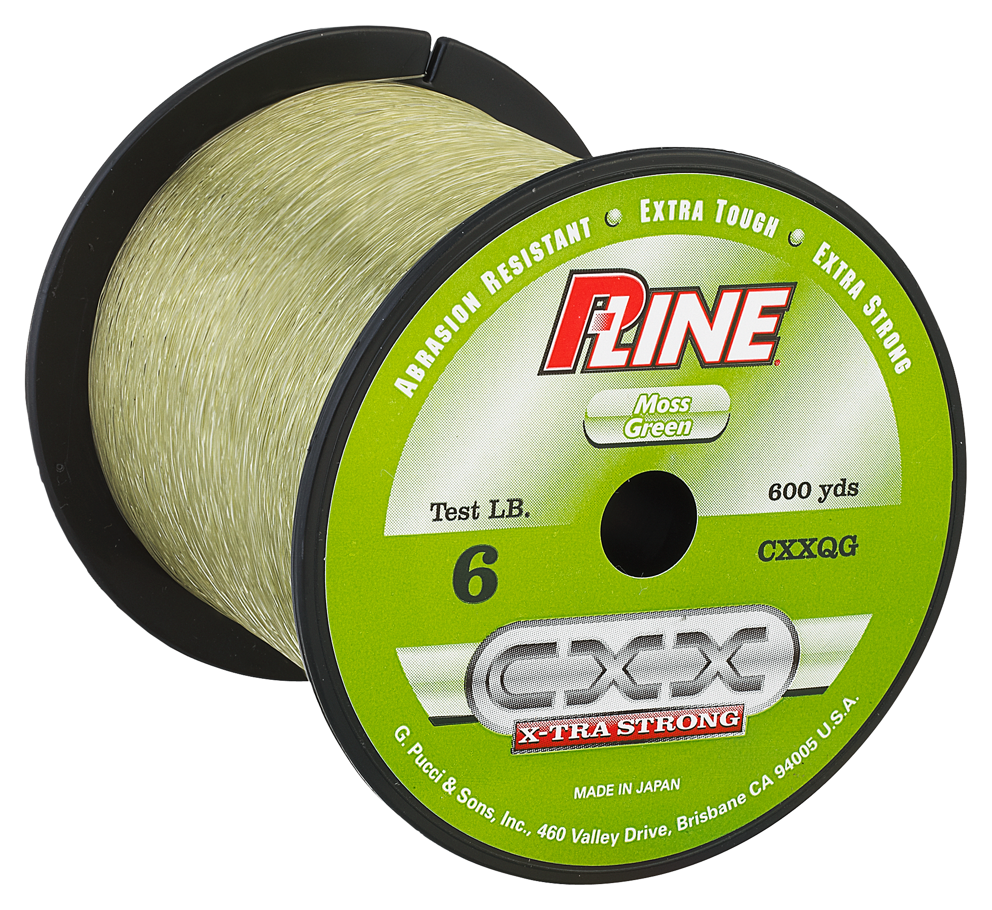 P-Line CXX X-tra Strong Copolymer - Fluorescent Green - 6 lb. - 600 Yards
